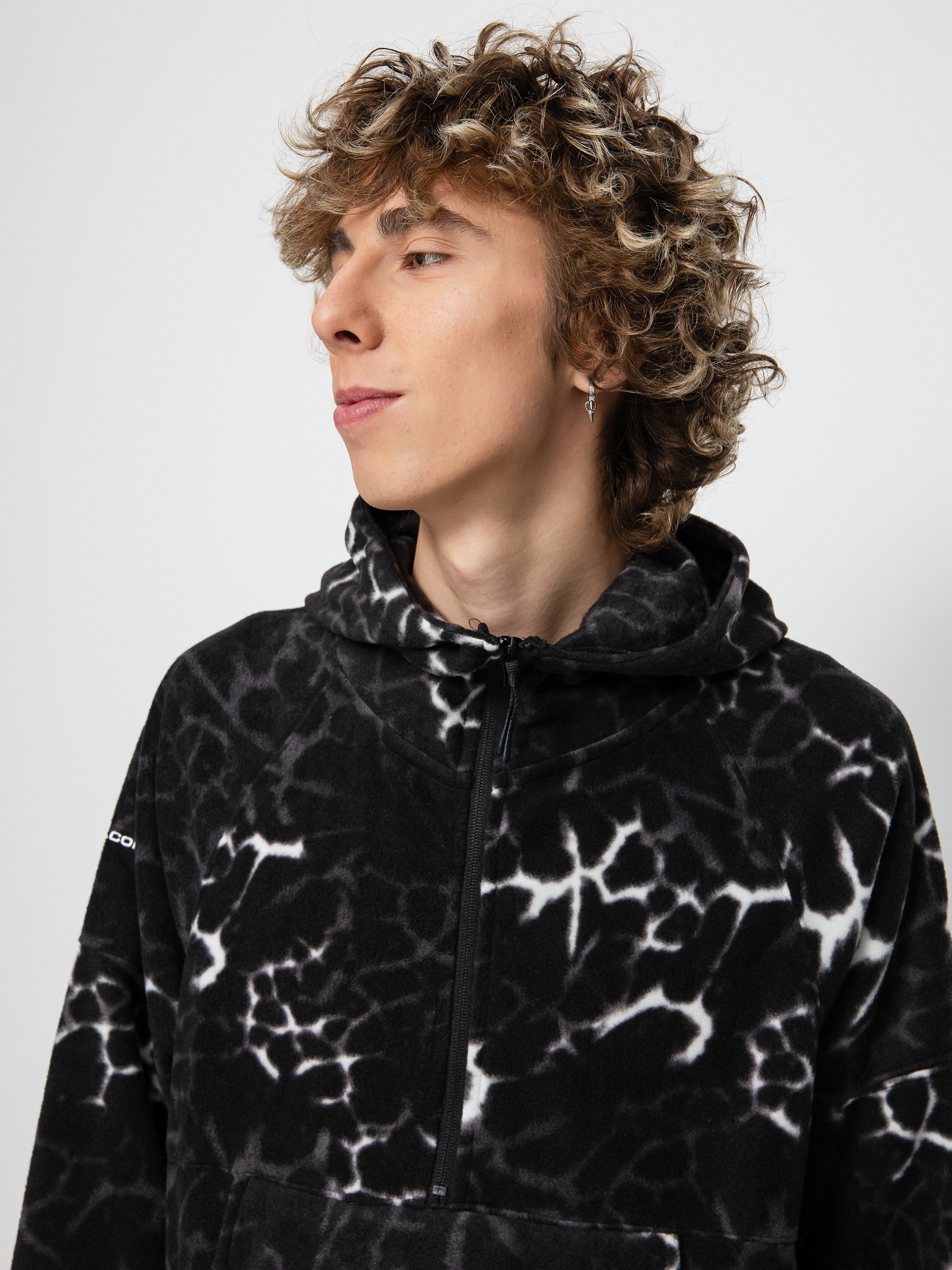 Pentru bărbați Hanorac termic Volcom V Science 1/2 Zip HD (black giraffe)