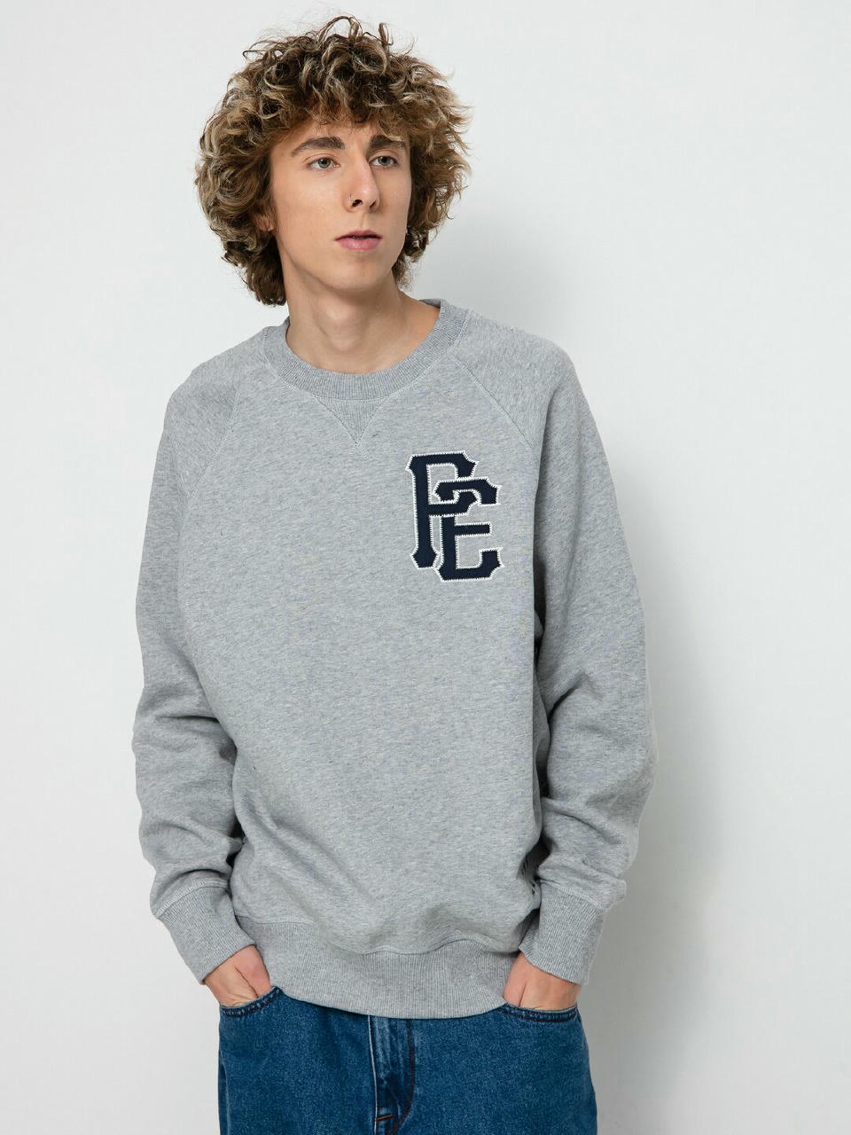 Hanorac Element Pexe Crest Crew (grey heather)