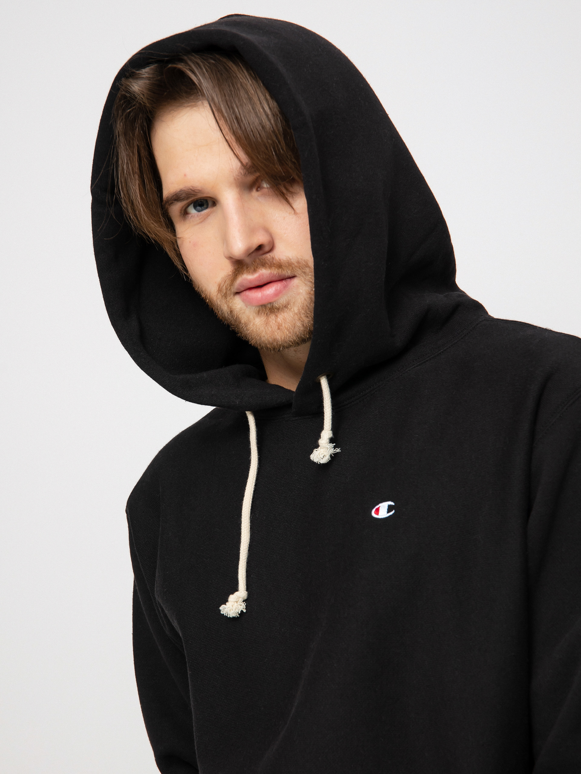 Hanorac cu glugă Champion Hooded Sweatshirt 217976 HD (nbk)