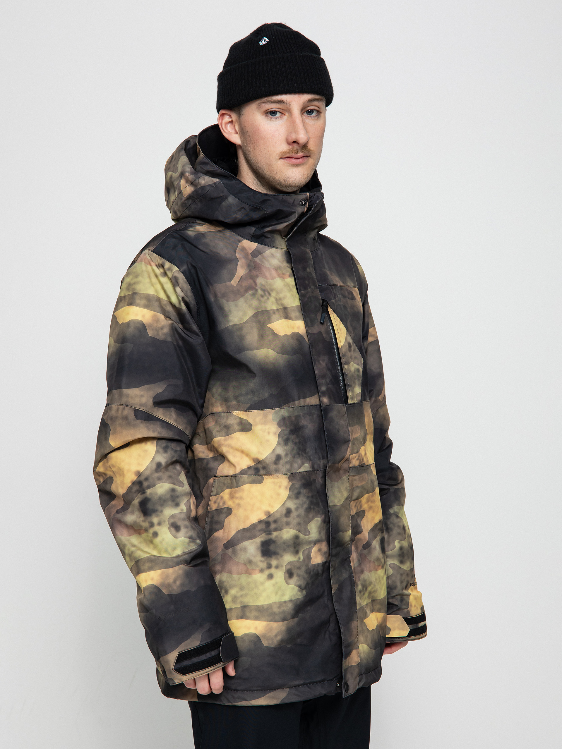 Pentru bărbați Geacă de snowboard Volcom L Ins Gore Tex (camouflage)