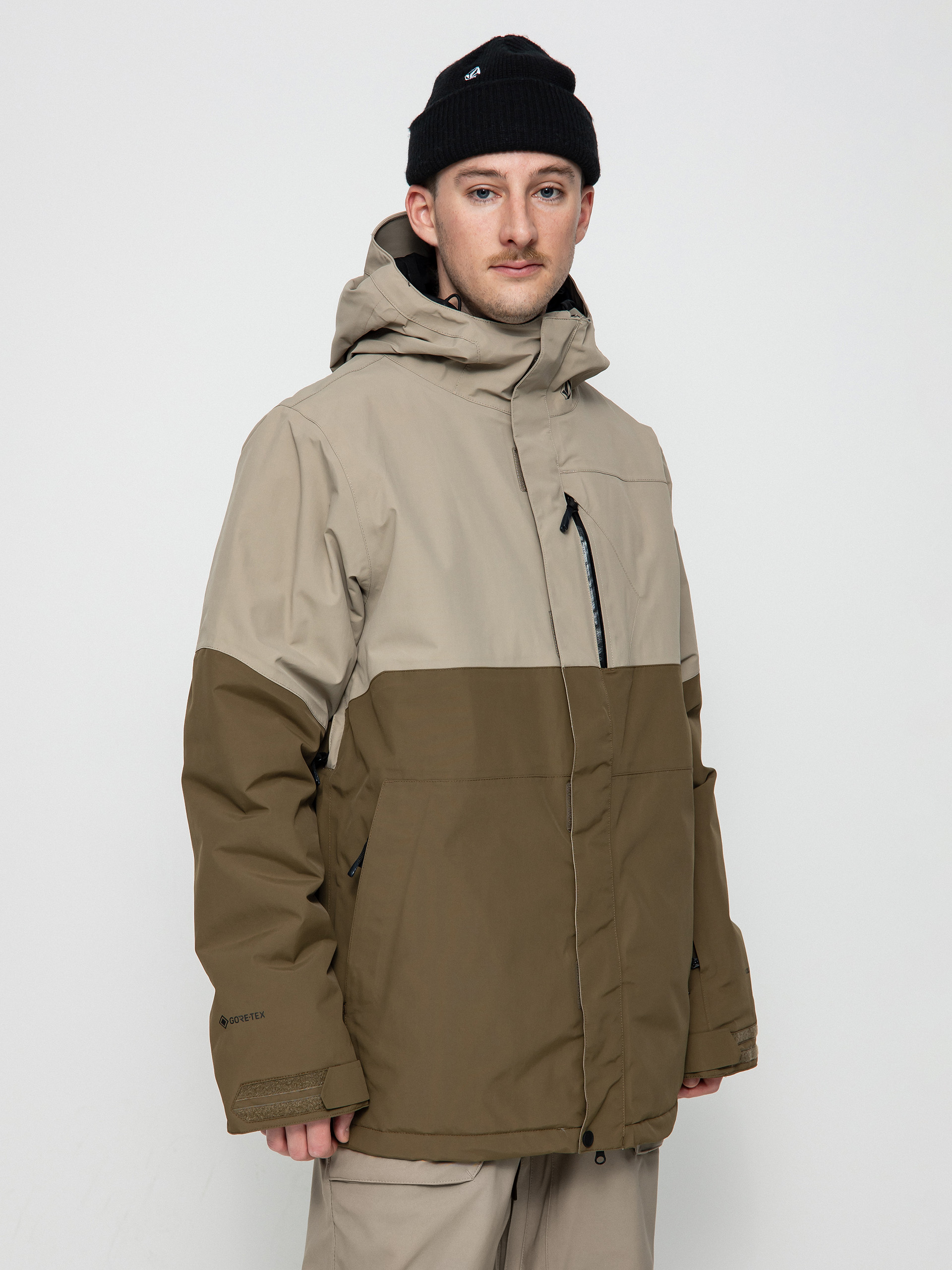 Pentru bărbați Geacă de snowboard Volcom L Ins Gore Tex (dark khaki)