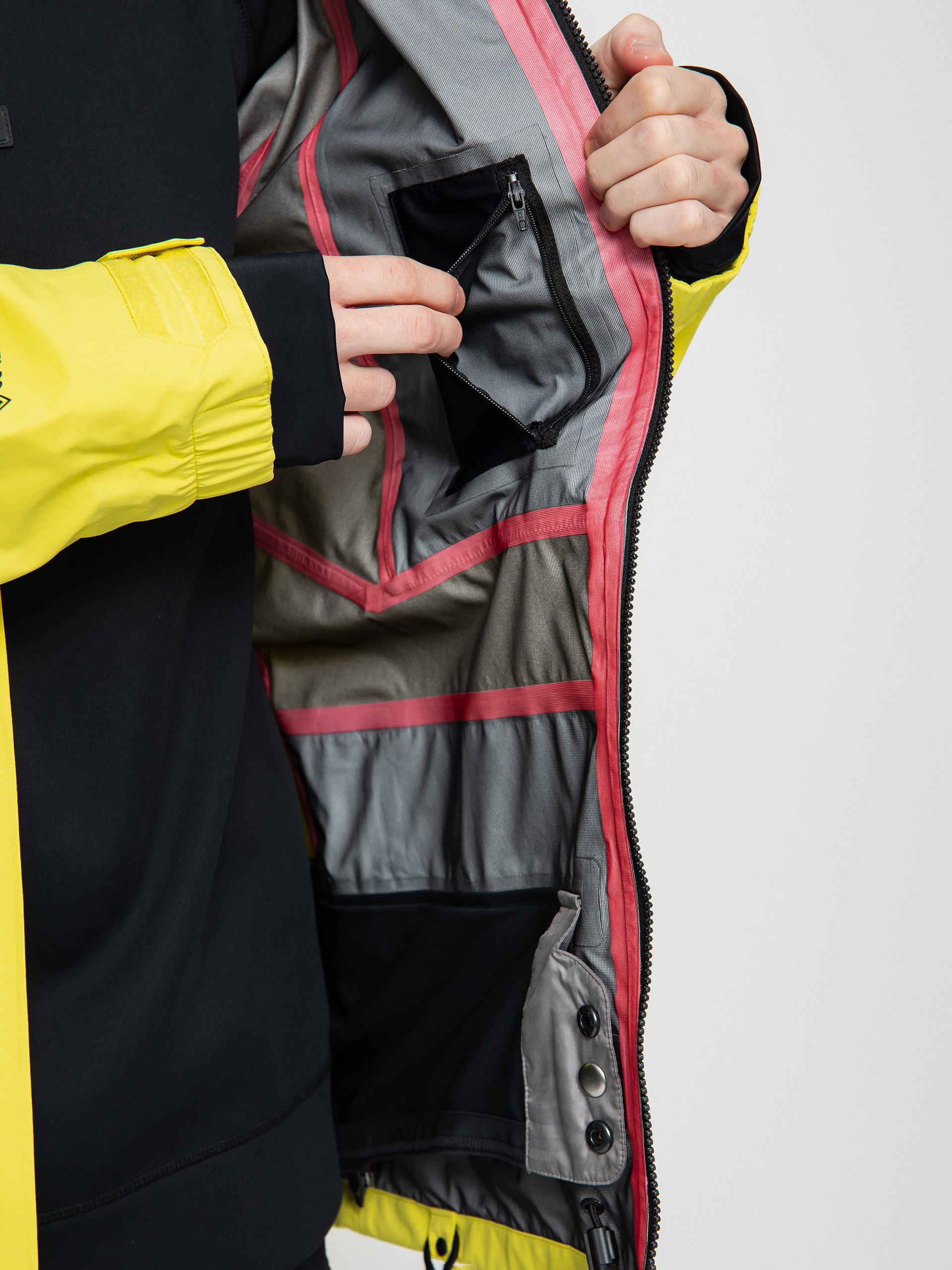 Pentru bărbați Geacă de snowboard Volcom Guide Gore Tex (citron)