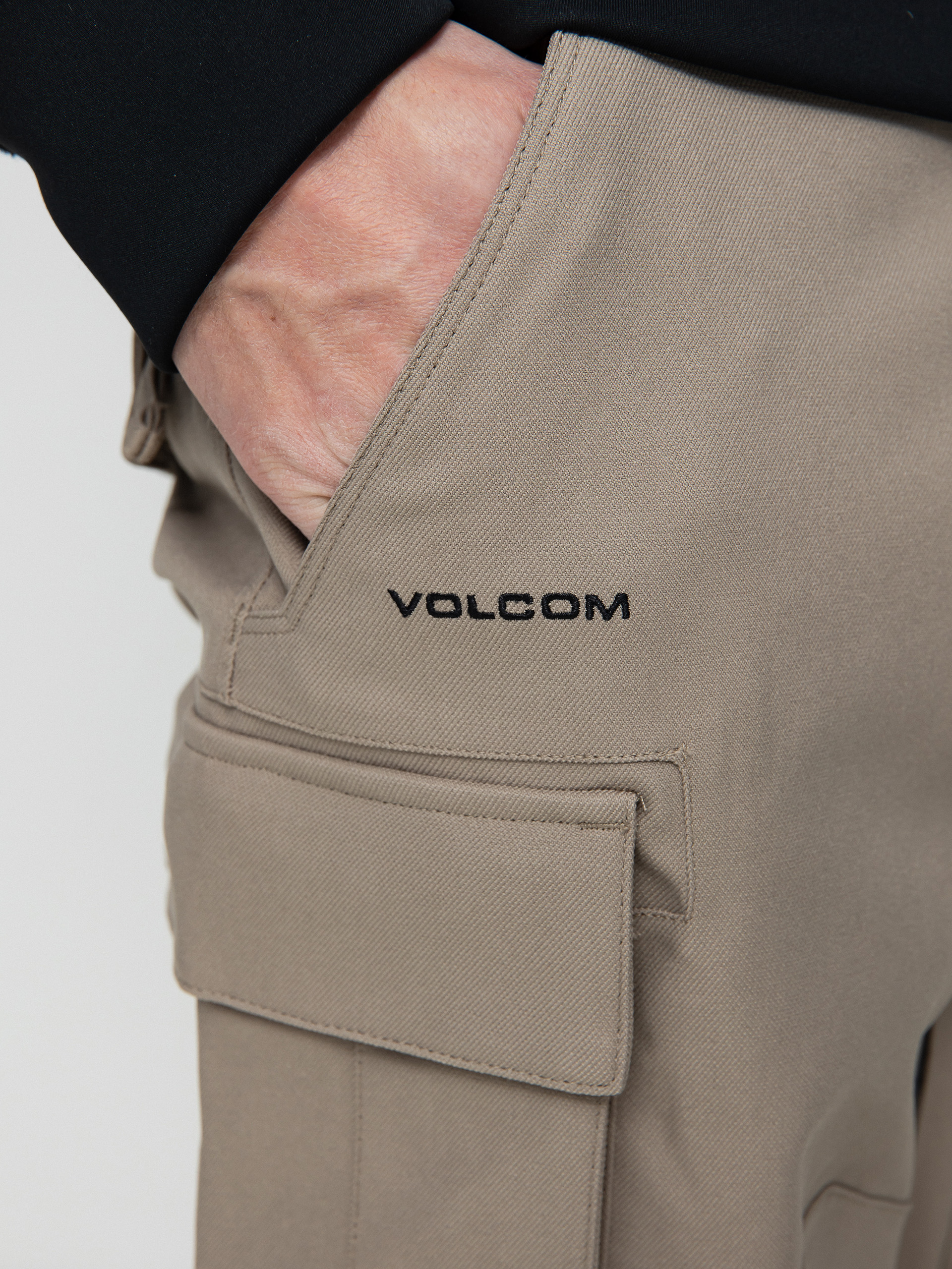 Pentru bărbați Pantaloni pentru snowboard Volcom New Articulated (dark khaki)