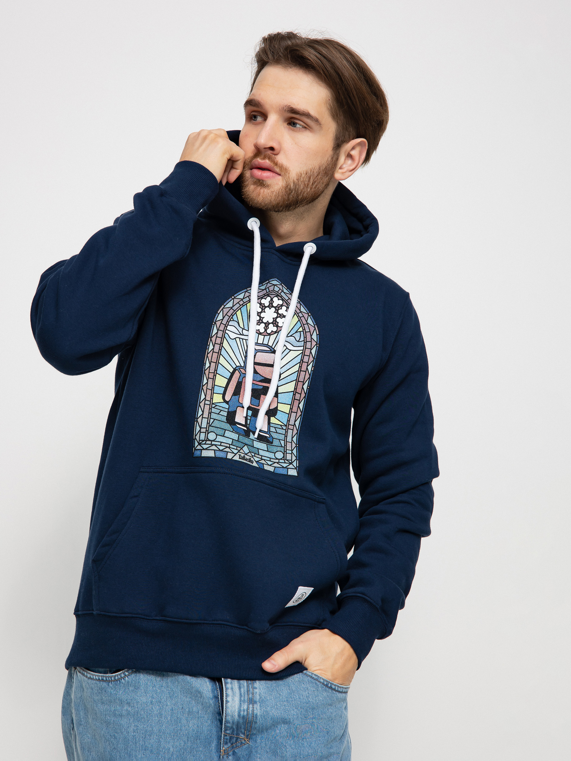 Hanorac cu glugă Tabasko Stainede Glass HD (navy)