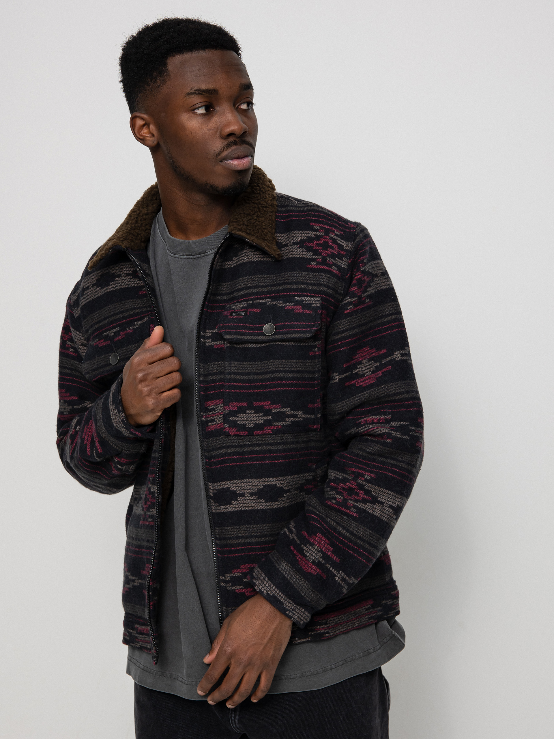 Geacă Billabong Barlow Sherpa Cord (navy)