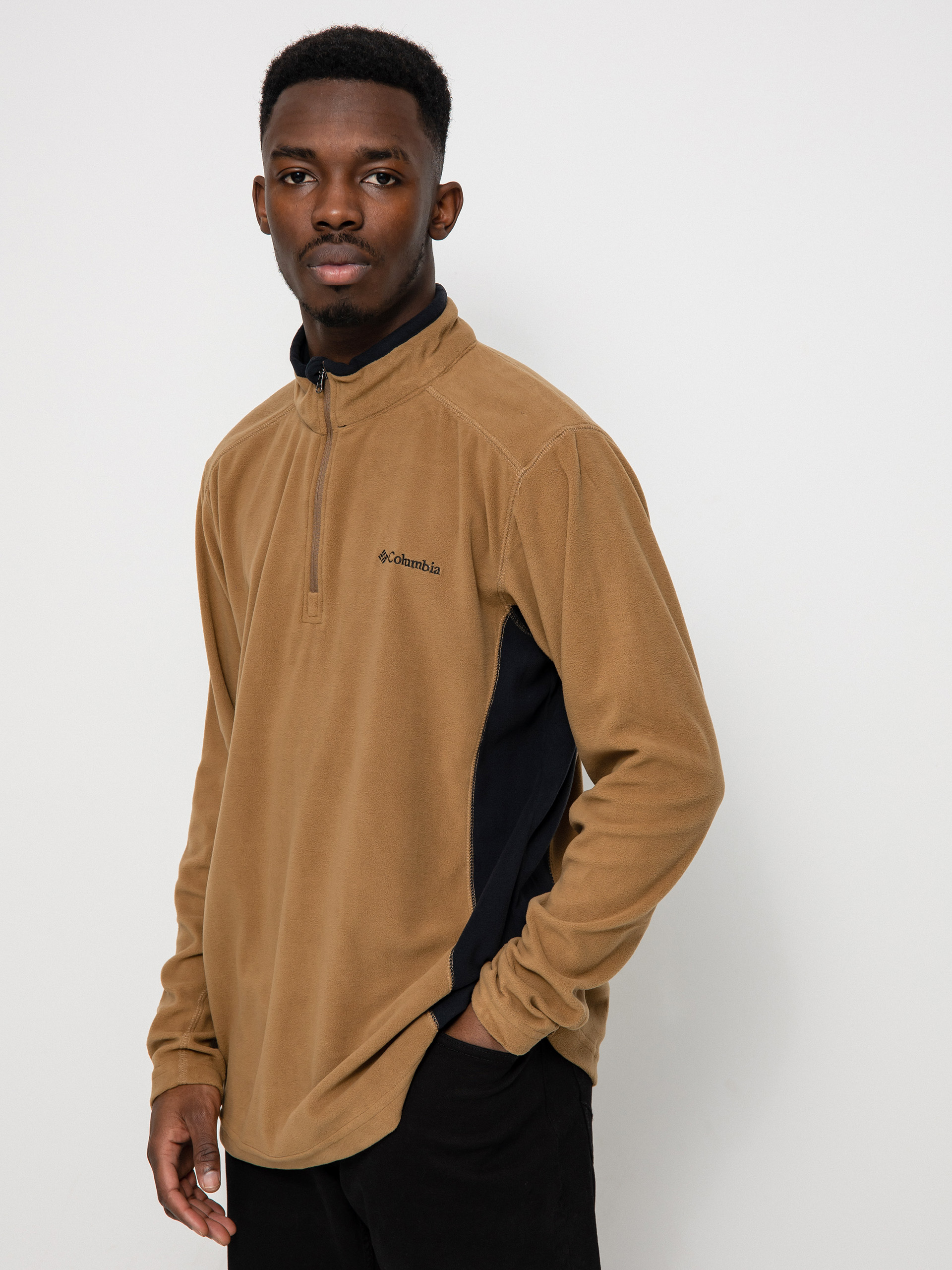 Pentru bărbați Hanorac din fleece Columbia Klamath Range II Half Zip (delta black)