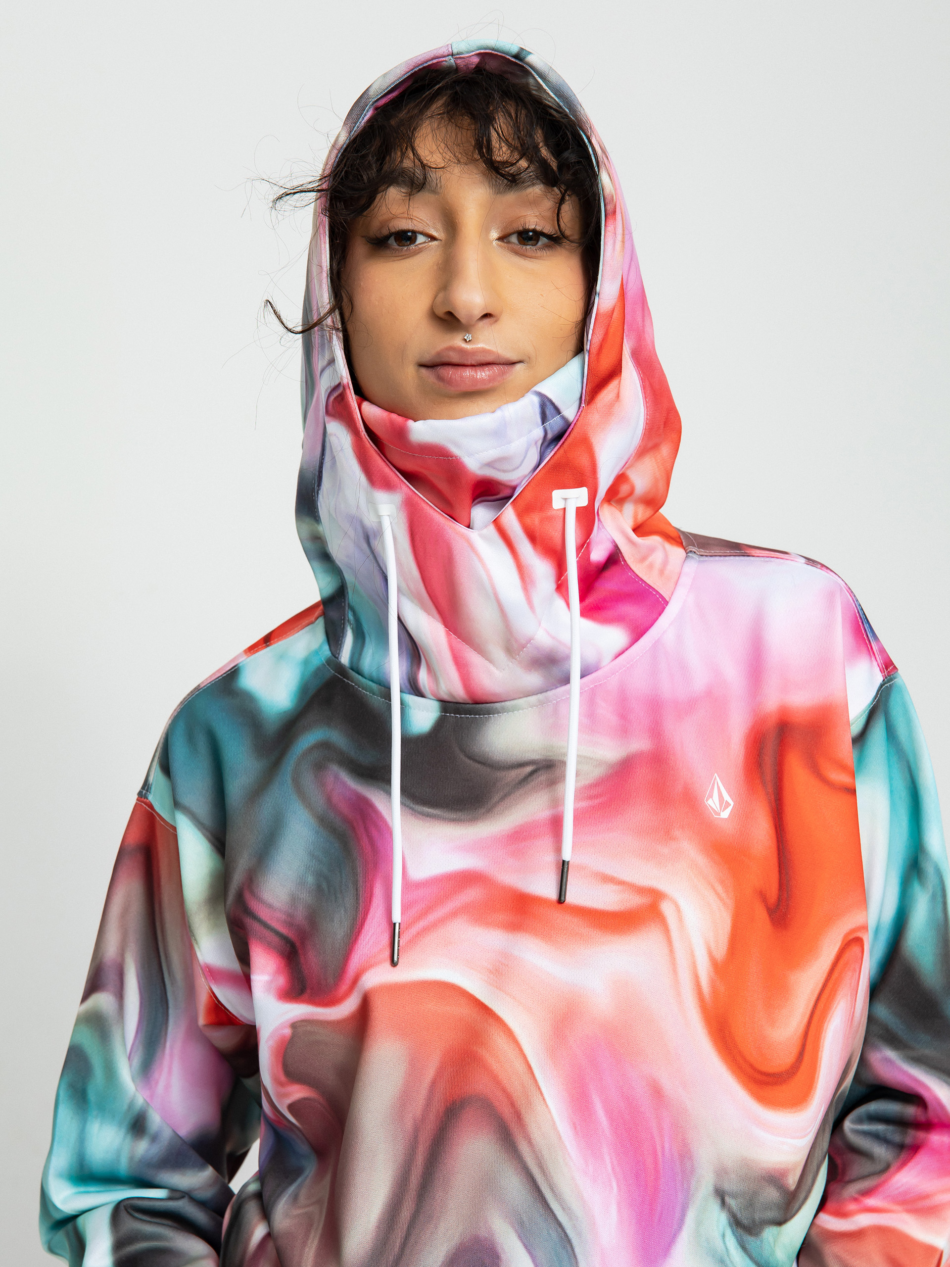 Pentru femei Hanorac termic Volcom Spring Shred HD (nebula print)