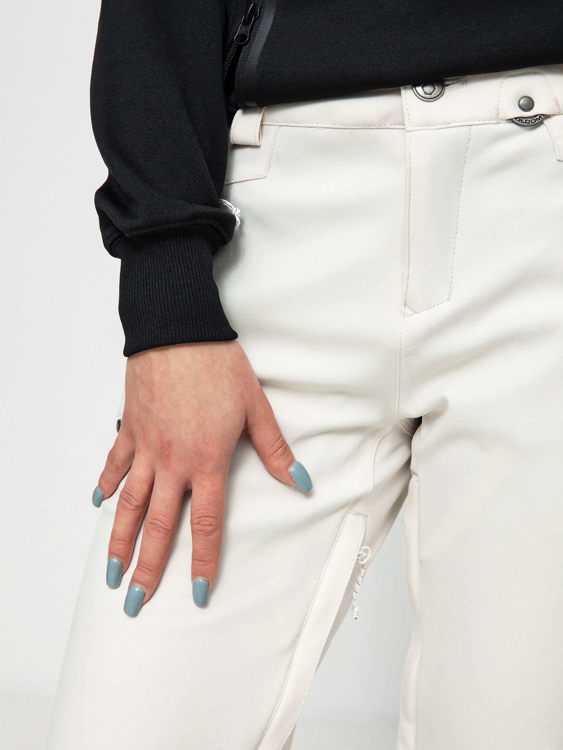 Pentru femei Pantaloni pentru snowboard Volcom Species Stretch (off white)