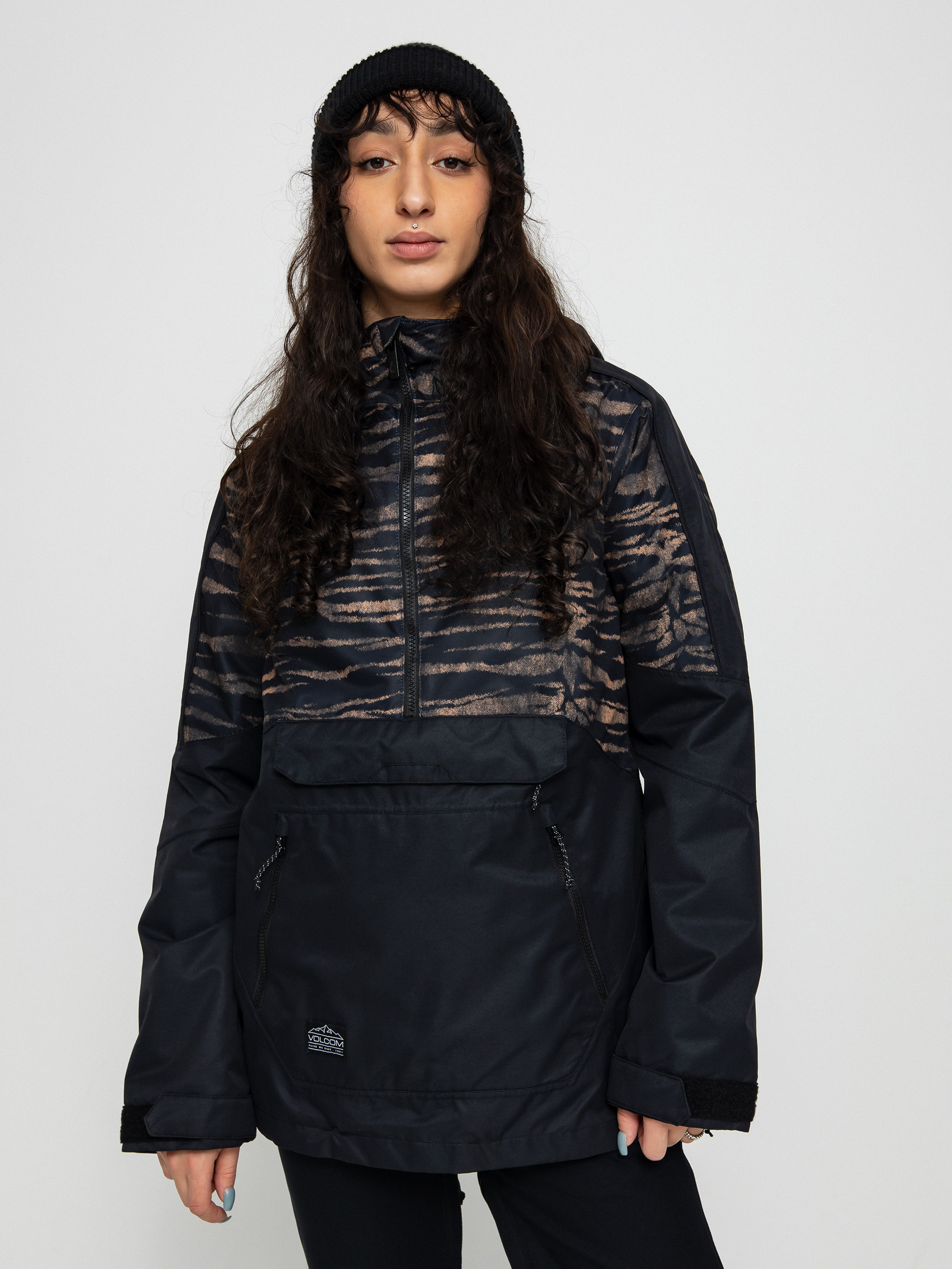 Pentru femei Geacă de snowboard Volcom Mirror Pullover (tiger print)