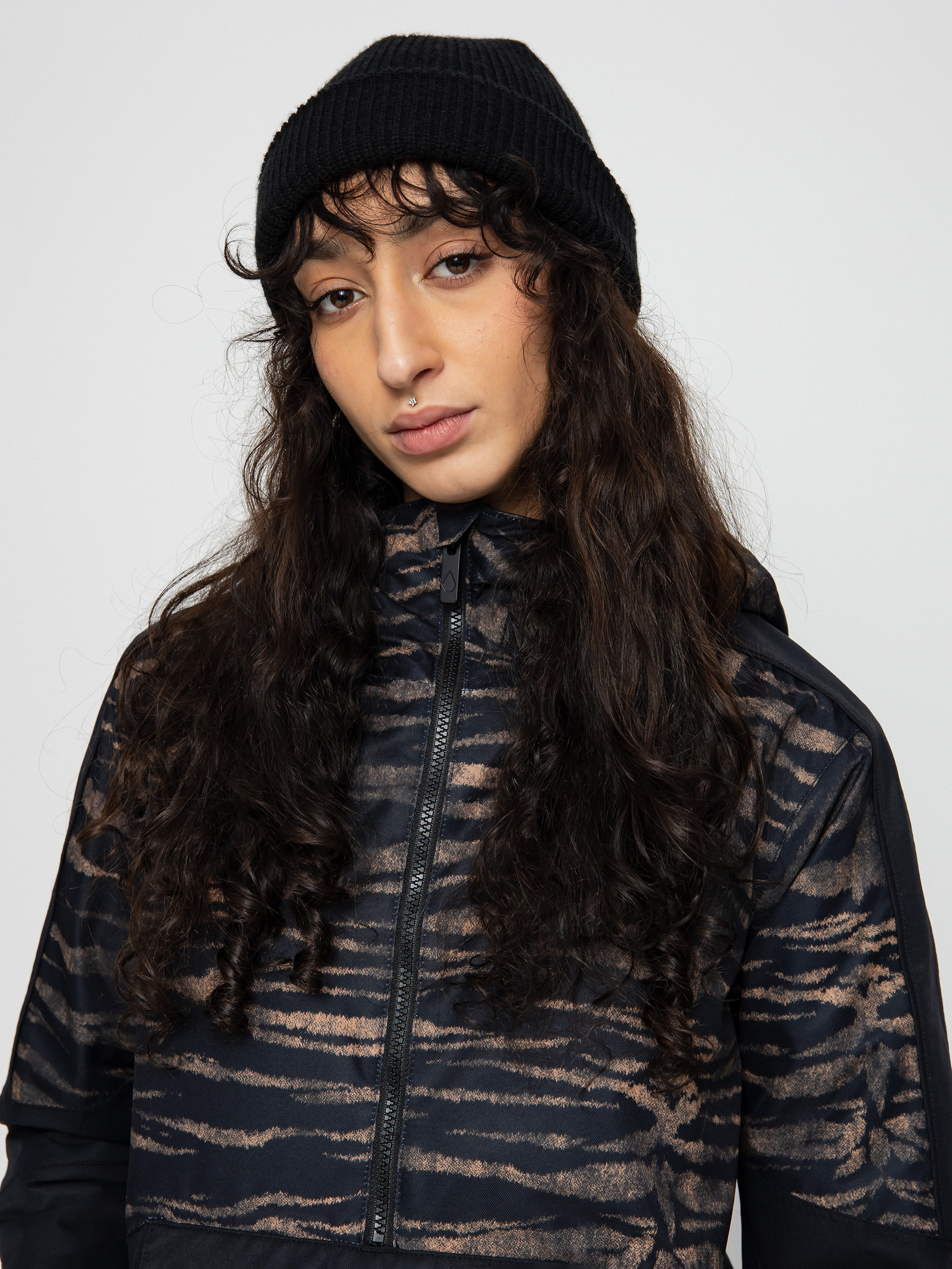 Pentru femei Geacă de snowboard Volcom Mirror Pullover (tiger print)