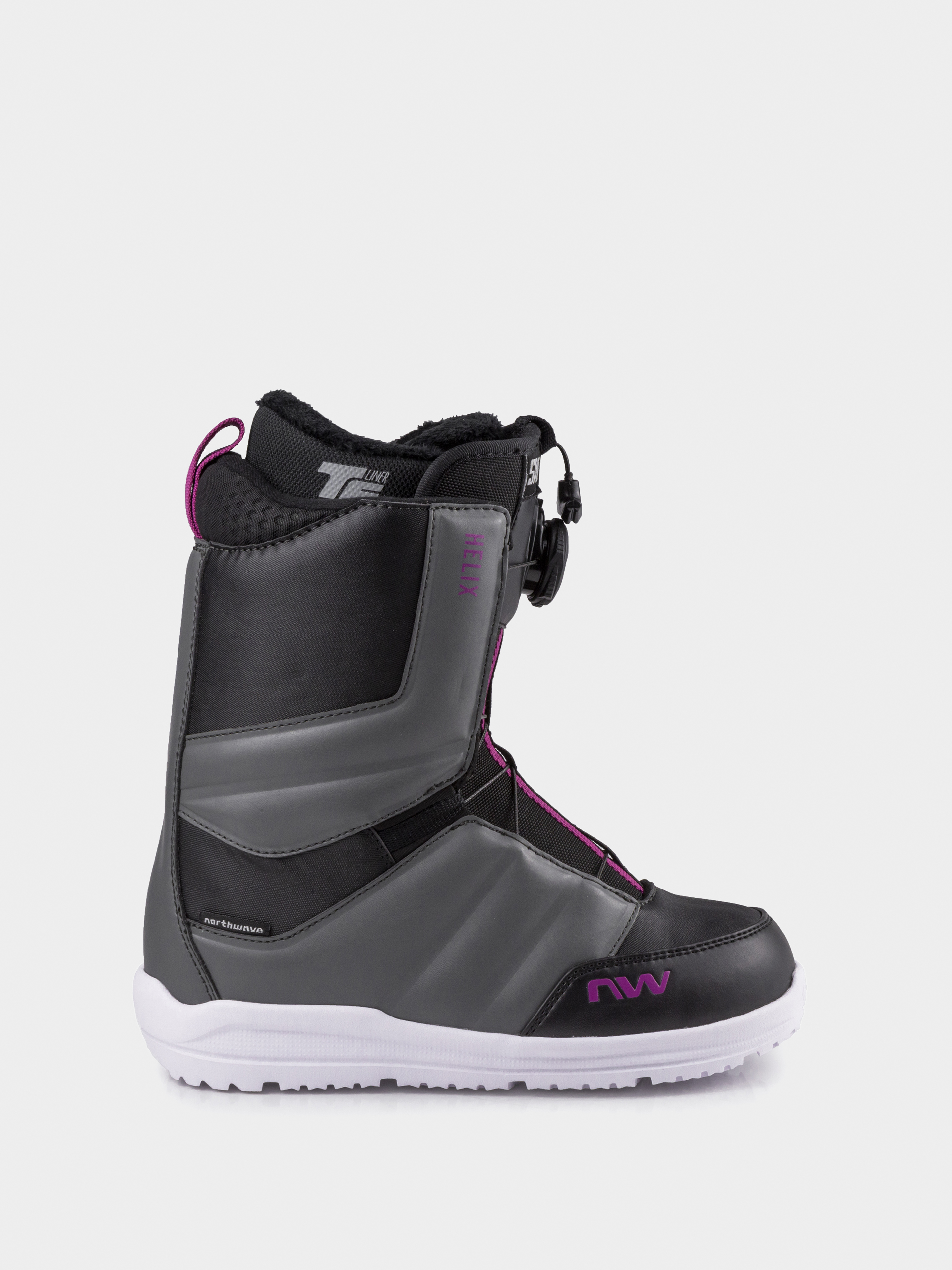 Pentru femei Încălțăminte pentru snowboard Northwave Helix Spin (black/dark grey)