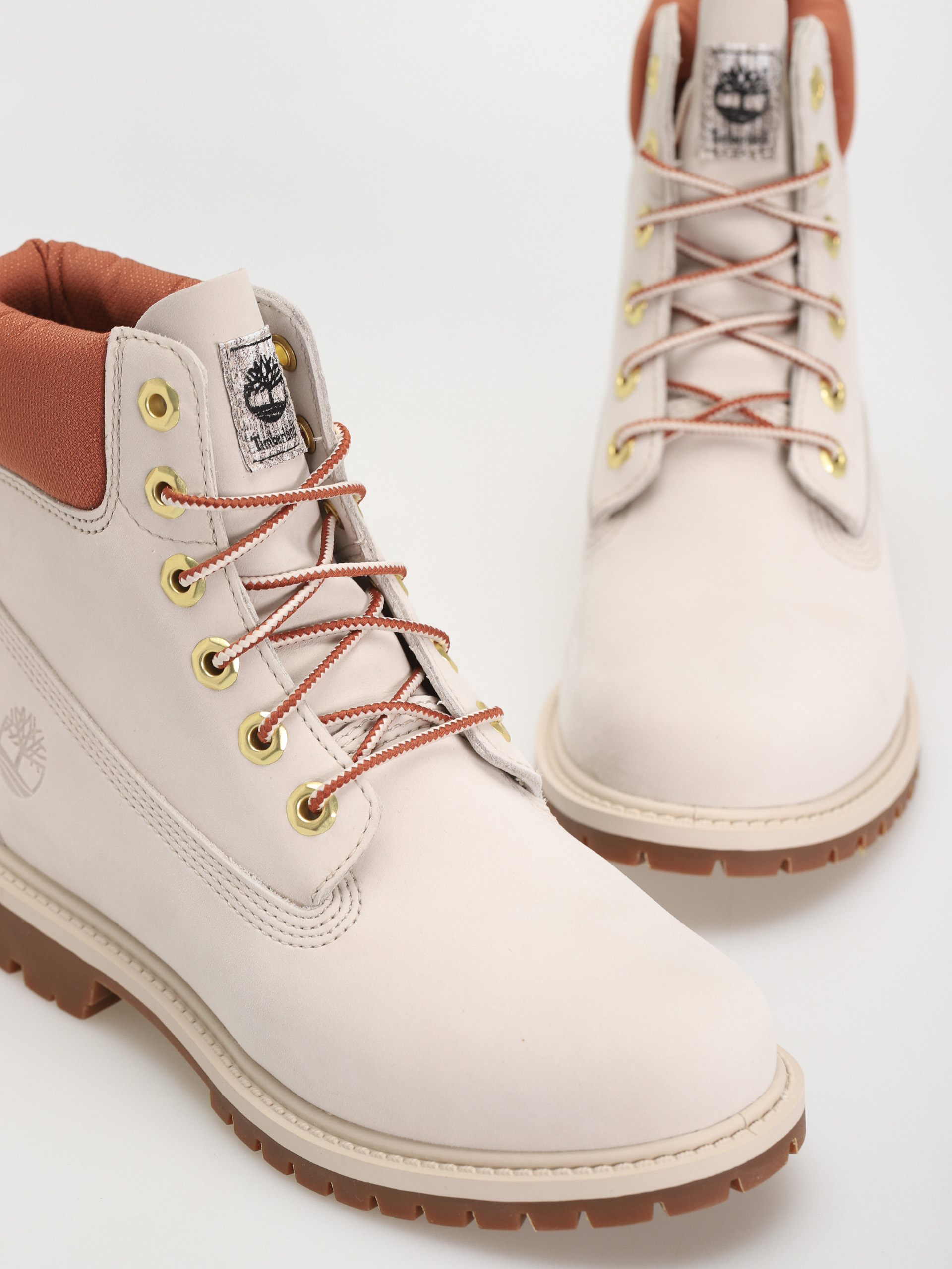 Pantofi Timberland 6In Hert Bt Cupsole Wmn (white nubuck)