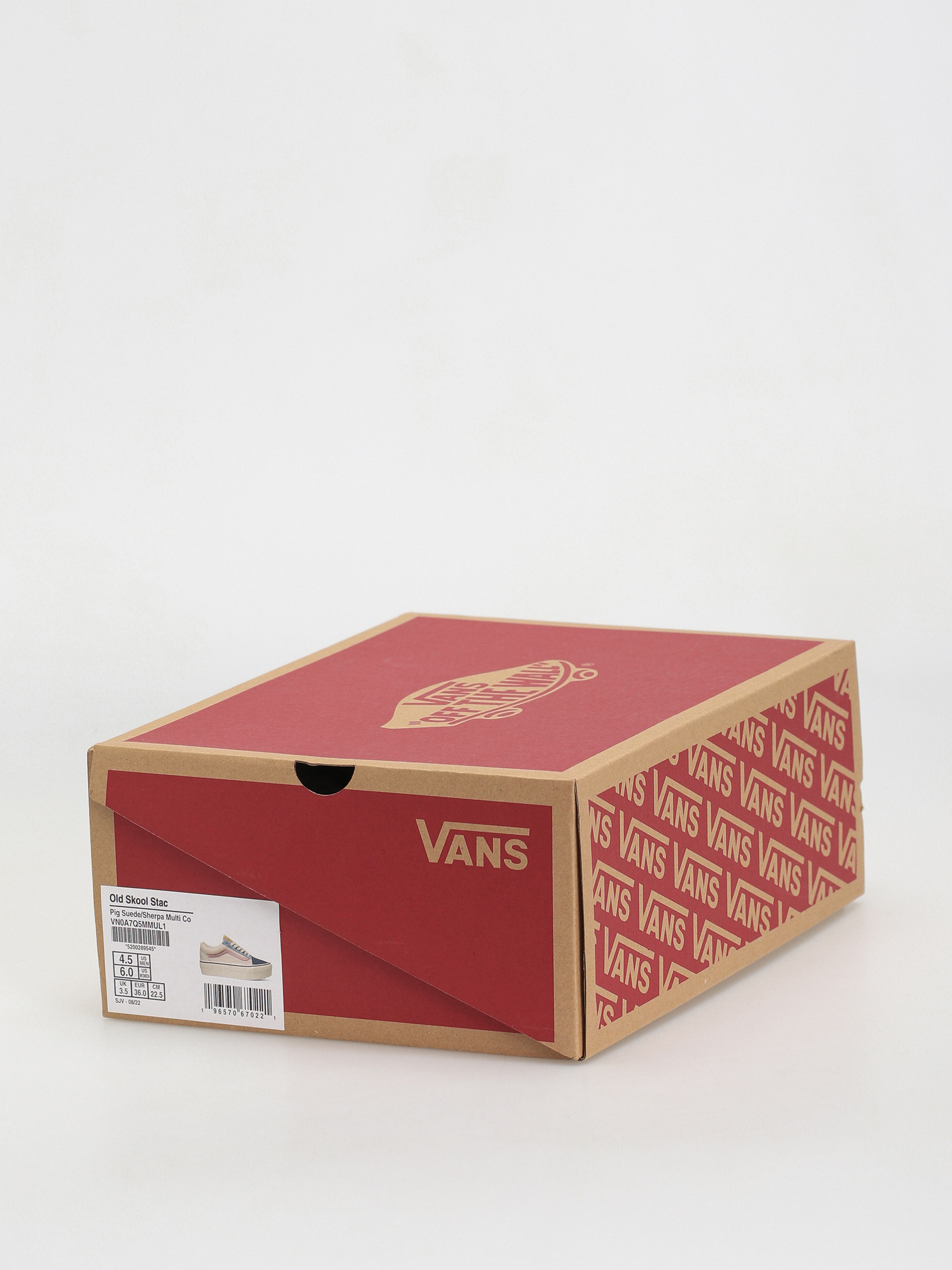 Pantofi Vans Old Skool Stackform (pig suede/sherpa multi color)