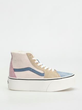 Pantofi Vans Sk8 Hi Tapered Stackform (pig suede/sherpa multi color)