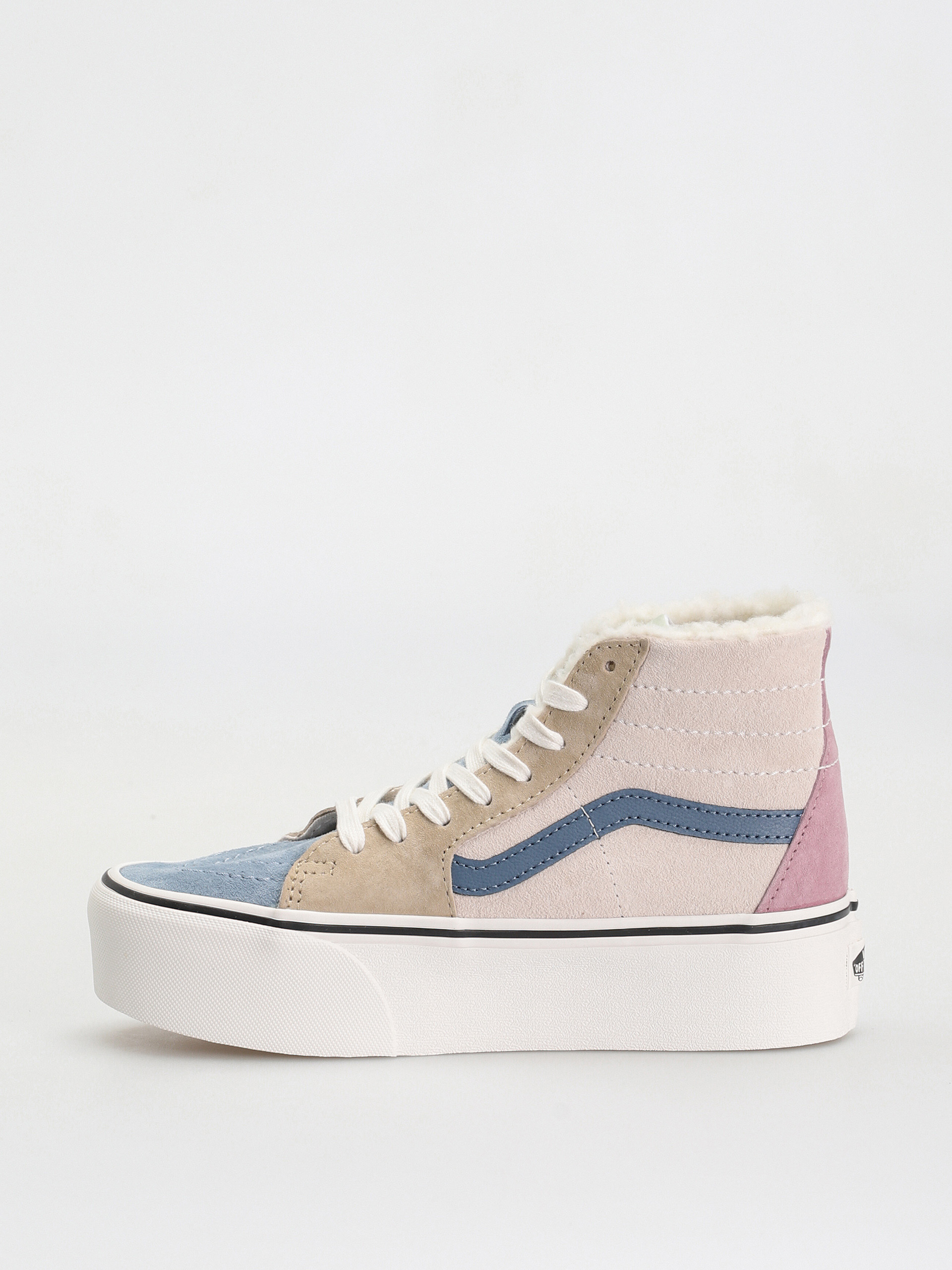 Pantofi Vans Sk8 Hi Tapered Stackform (pig suede/sherpa multi color)