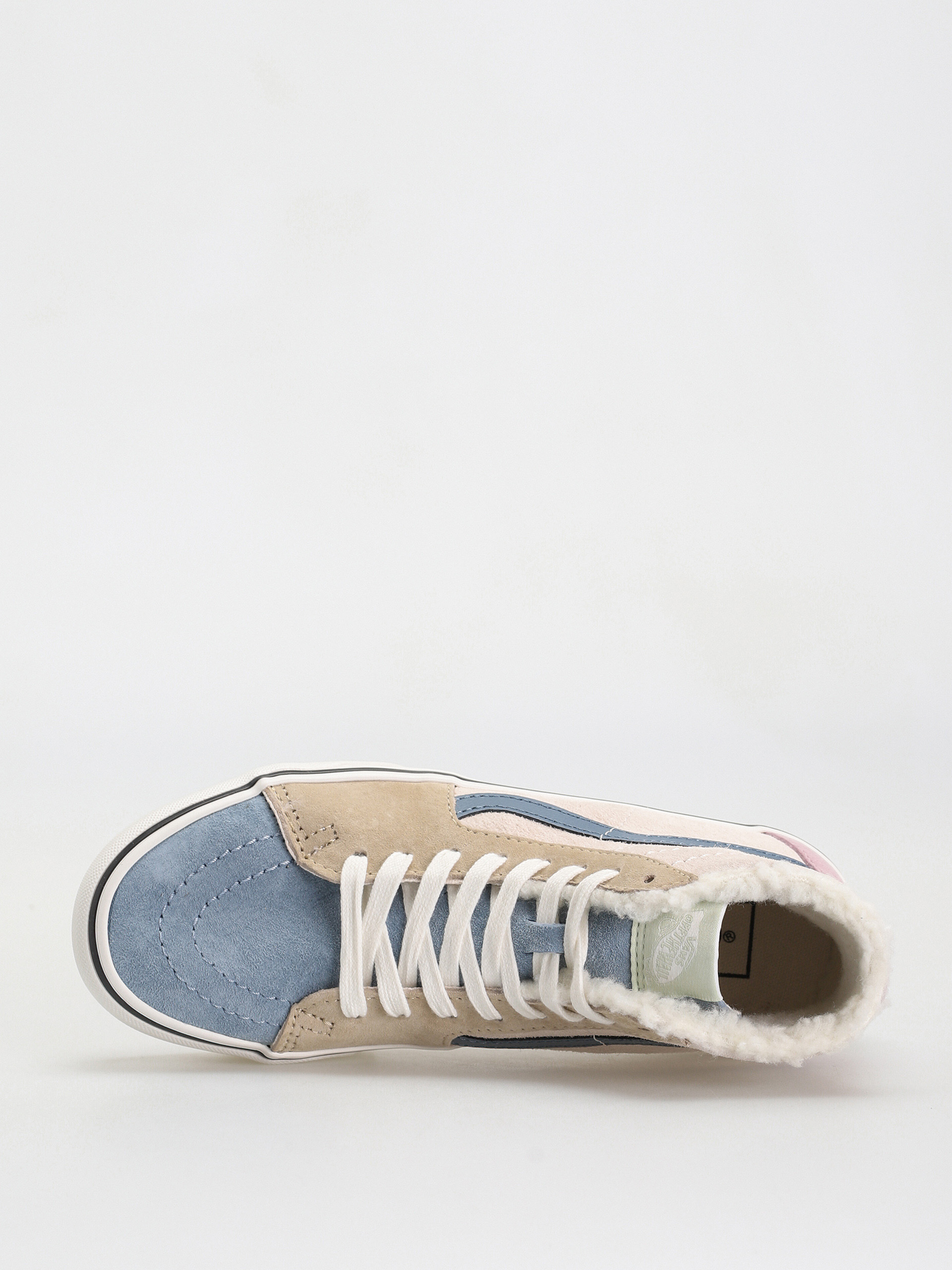 Pantofi Vans Sk8 Hi Tapered Stackform (pig suede/sherpa multi color)