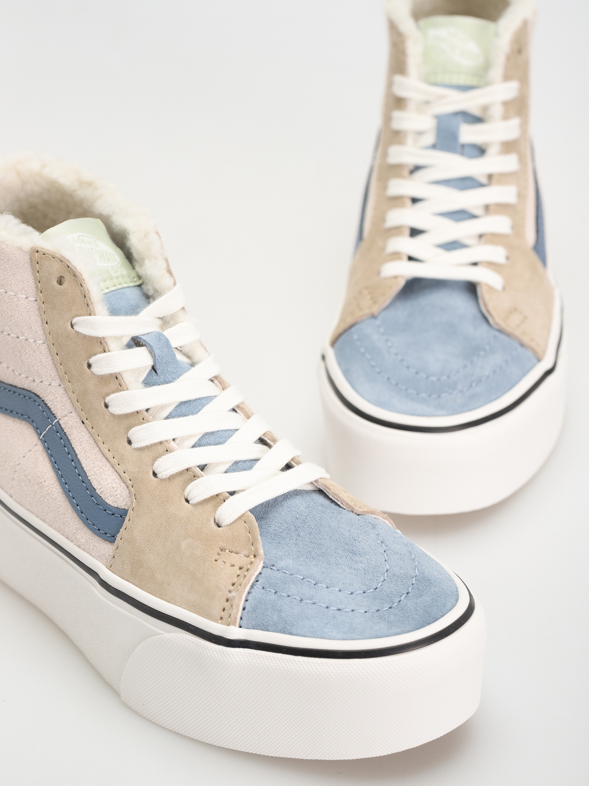 Pantofi Vans Sk8 Hi Tapered Stackform (pig suede/sherpa multi color)