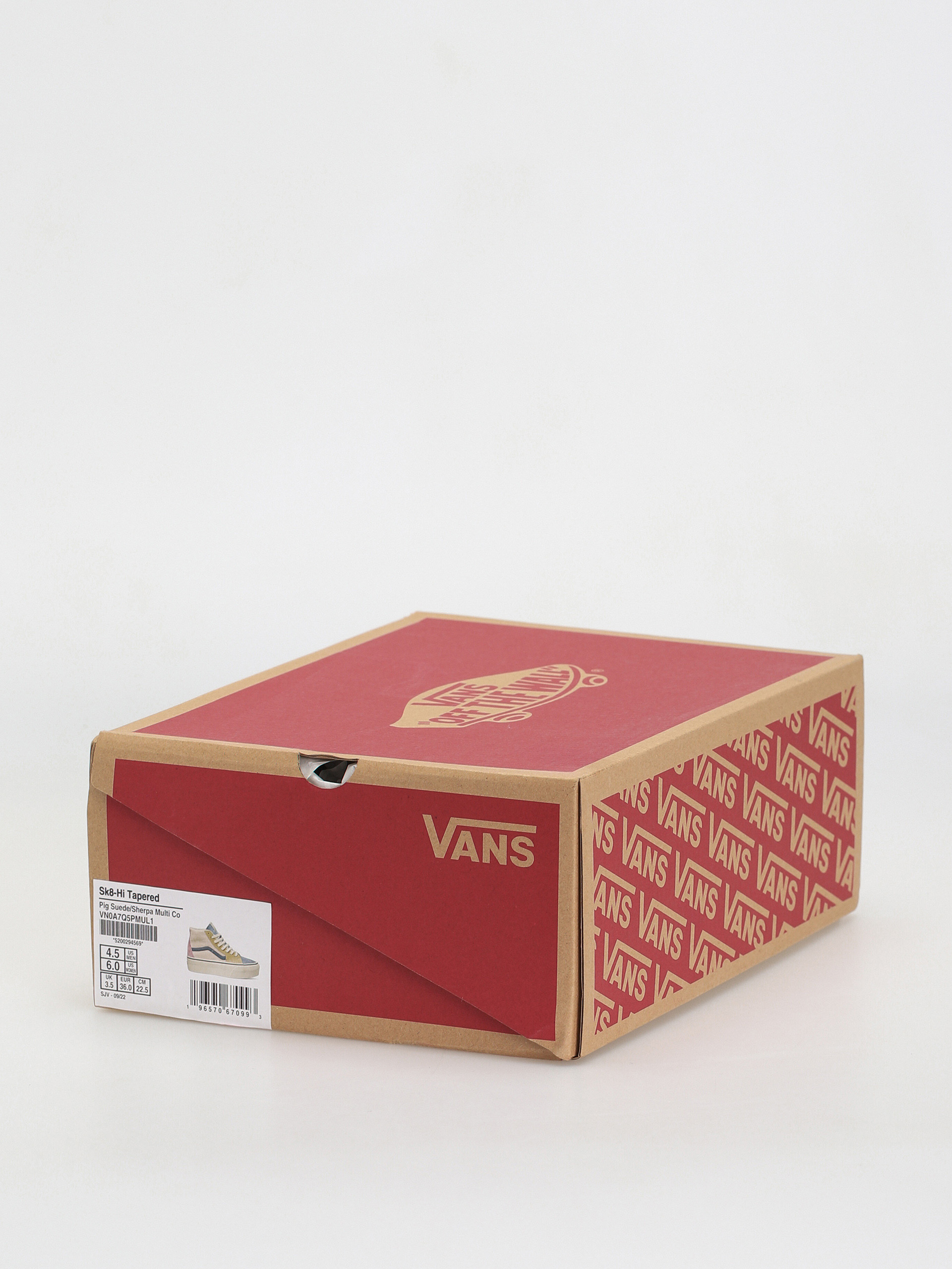 Pantofi Vans Sk8 Hi Tapered Stackform (pig suede/sherpa multi color)