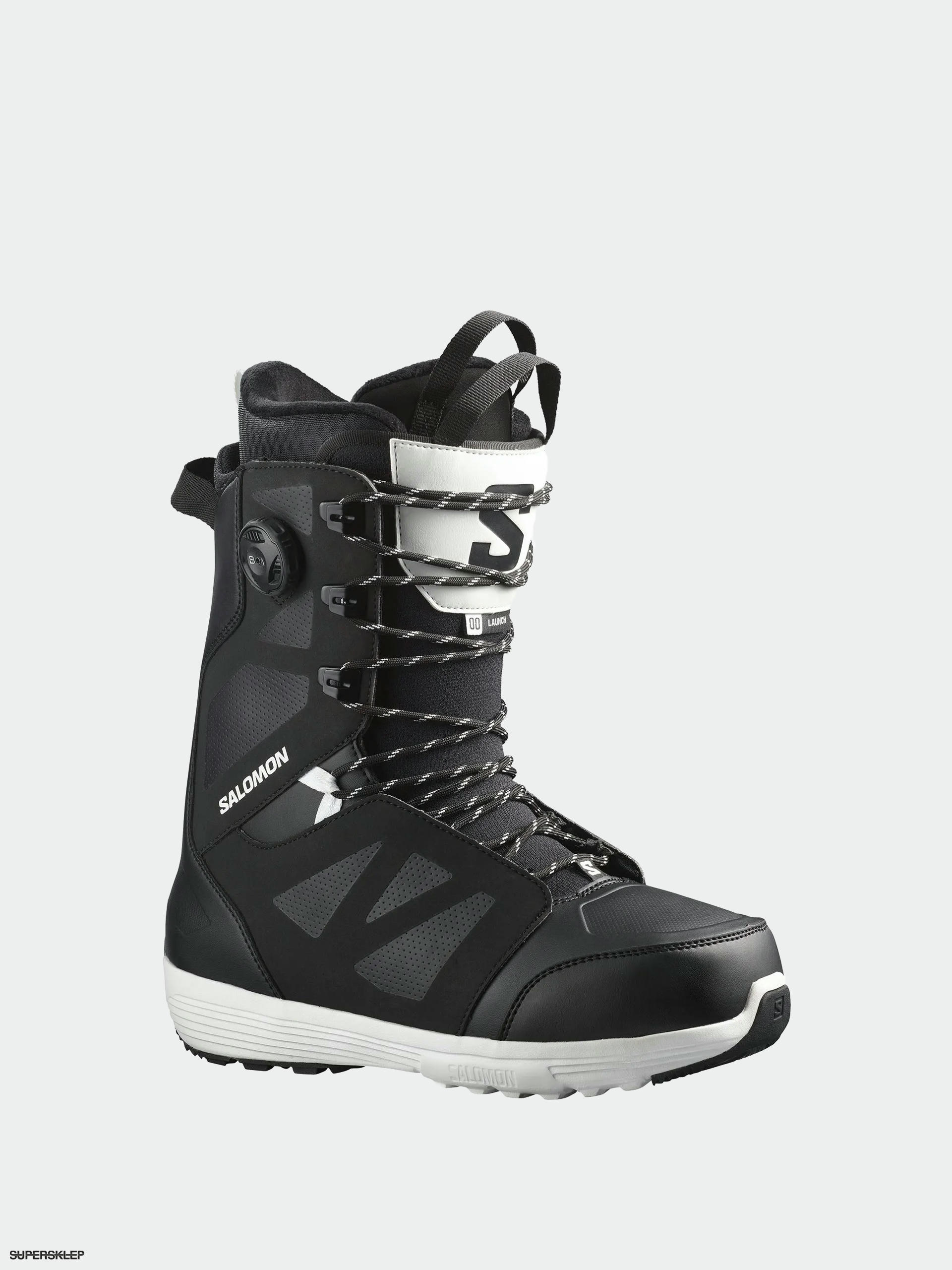 Pentru b rba i nc l minte pentru snowboard Salomon Launch Lace Sj Boa black black white