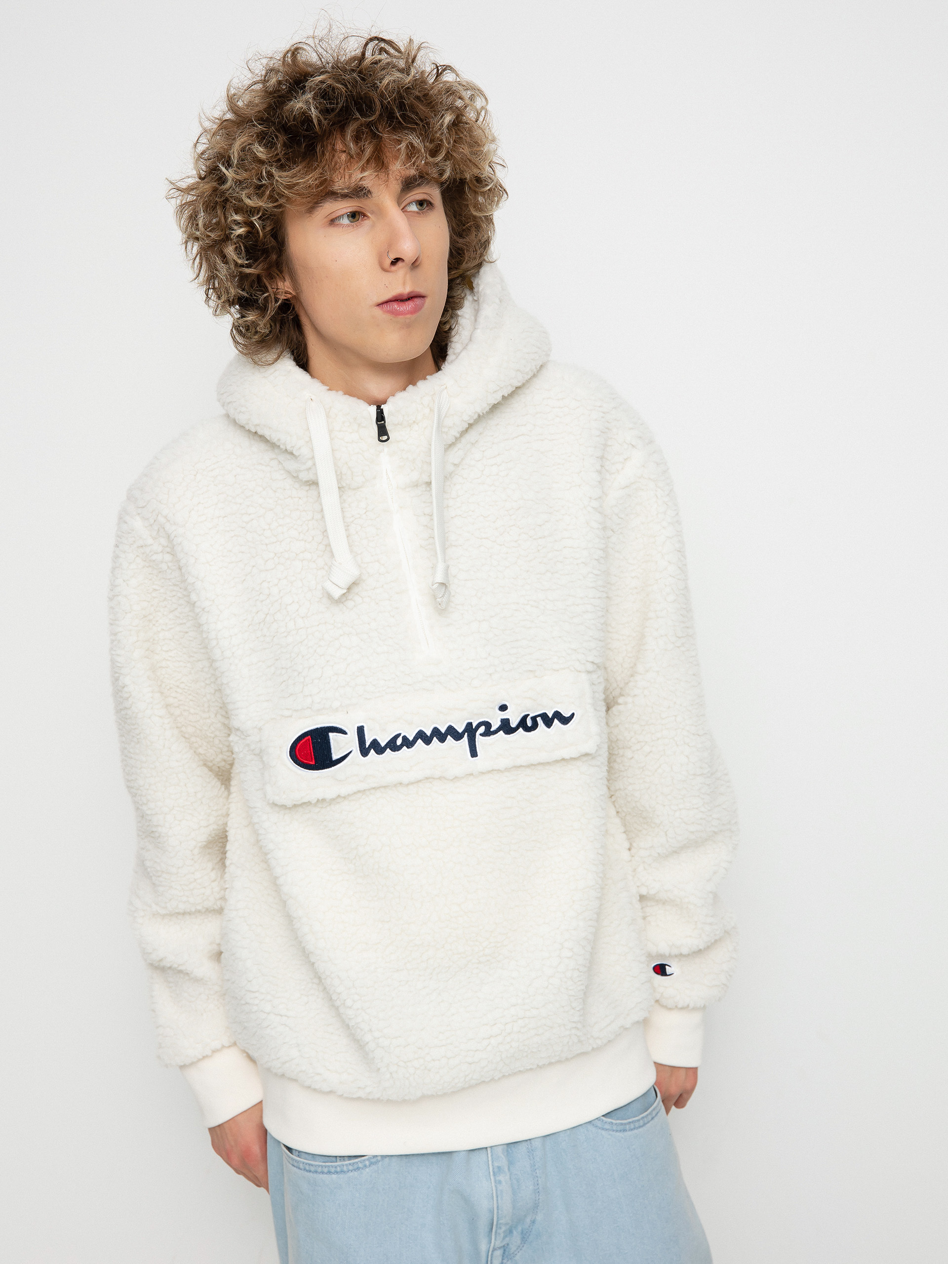 Pentru bărbați Hanorac din fleece Champion Hooded Half Zip Top 218092 (egt)