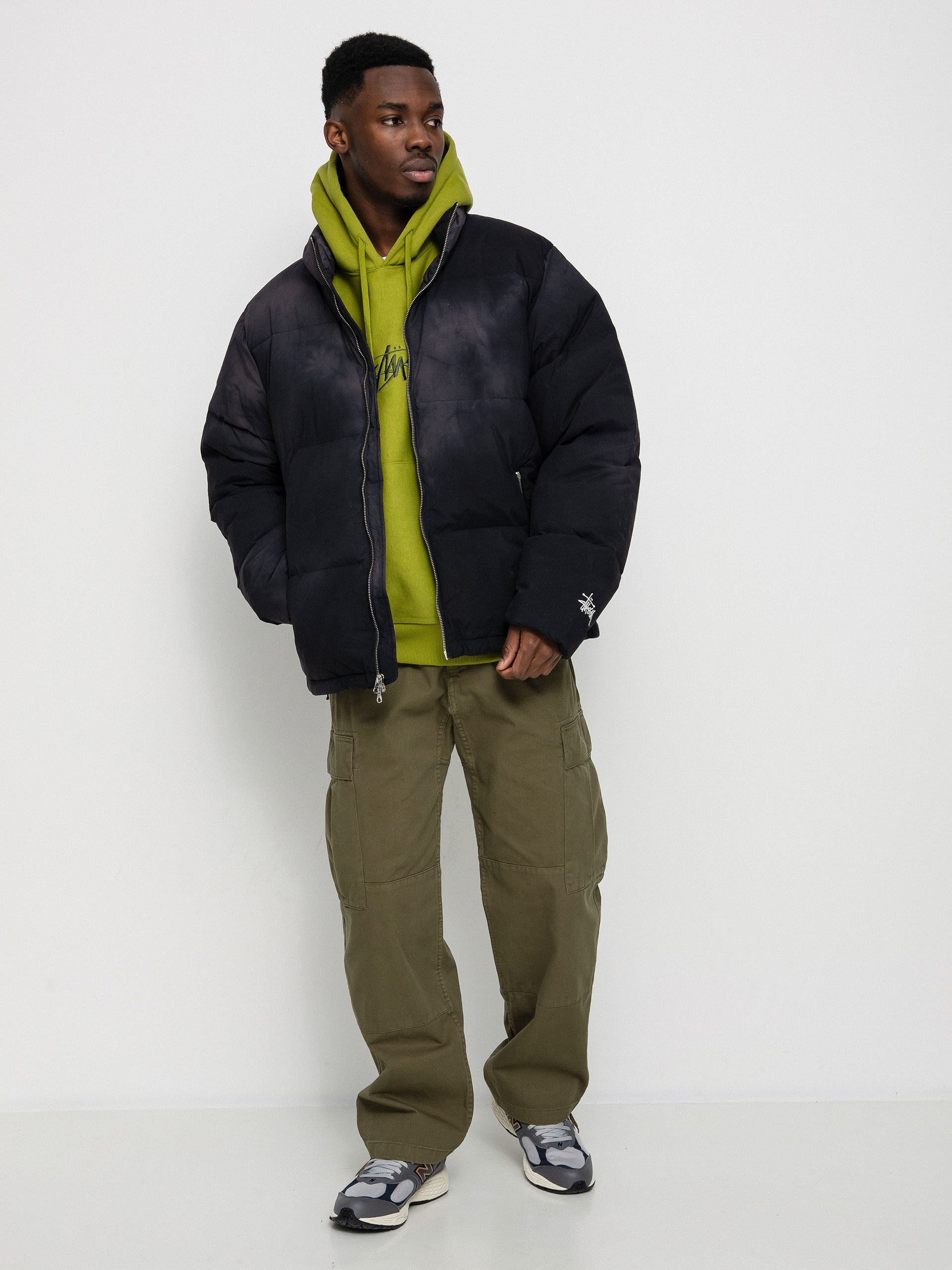 Geacă Stussy Recycled Nylon Down Puffer (vintage black)