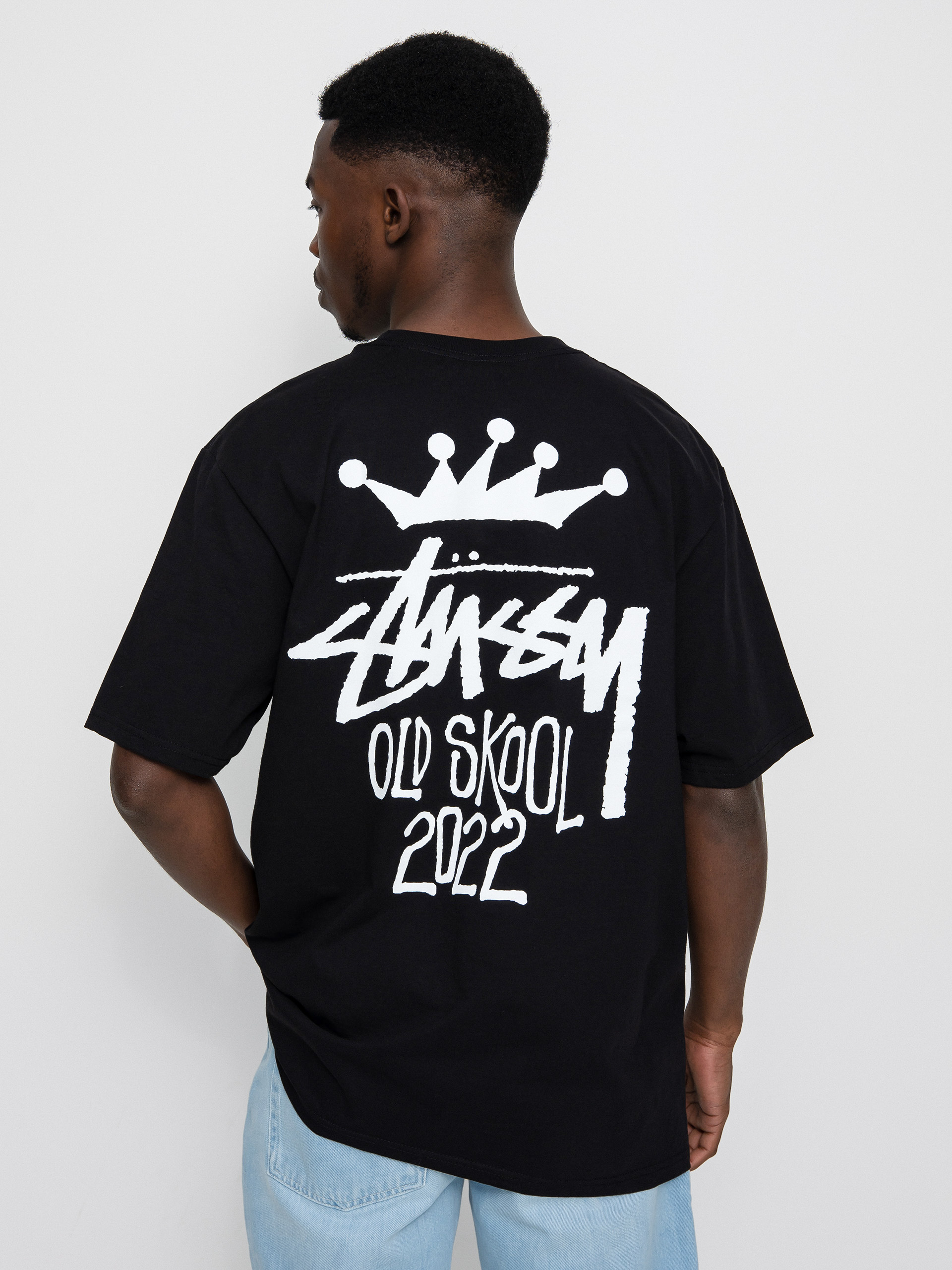 Tricou Stussy Old Skool 22 (black)