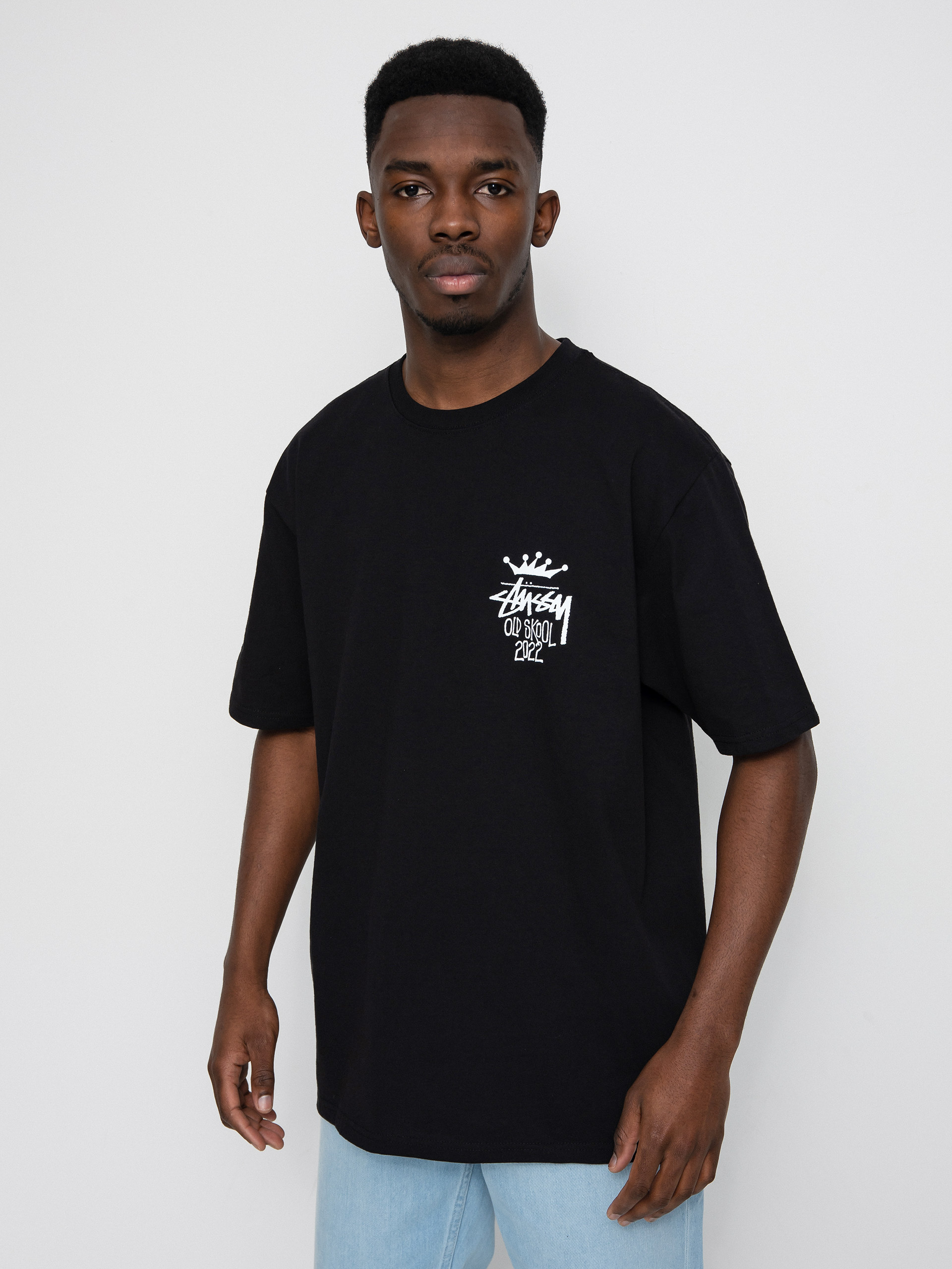 Tricou Stussy Old Skool 22 (black)