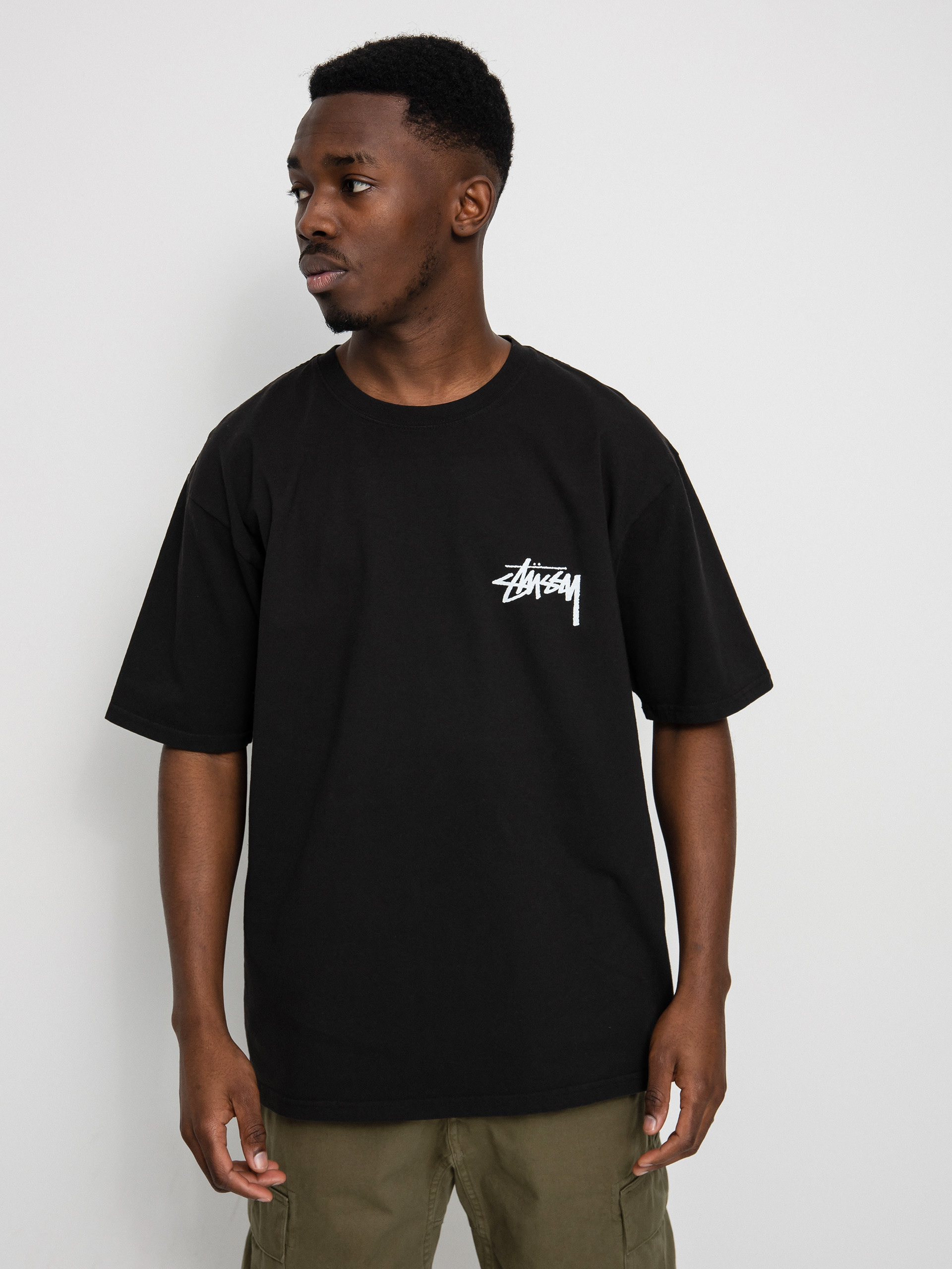 Tricou Stussy How We Re Livin Pig. Dyed (black)