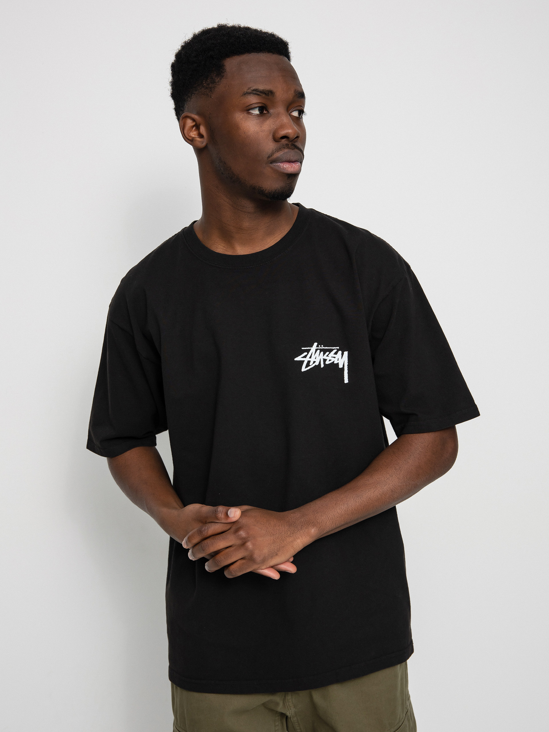 Tricou Stussy How We Re Livin Pig. Dyed (black)