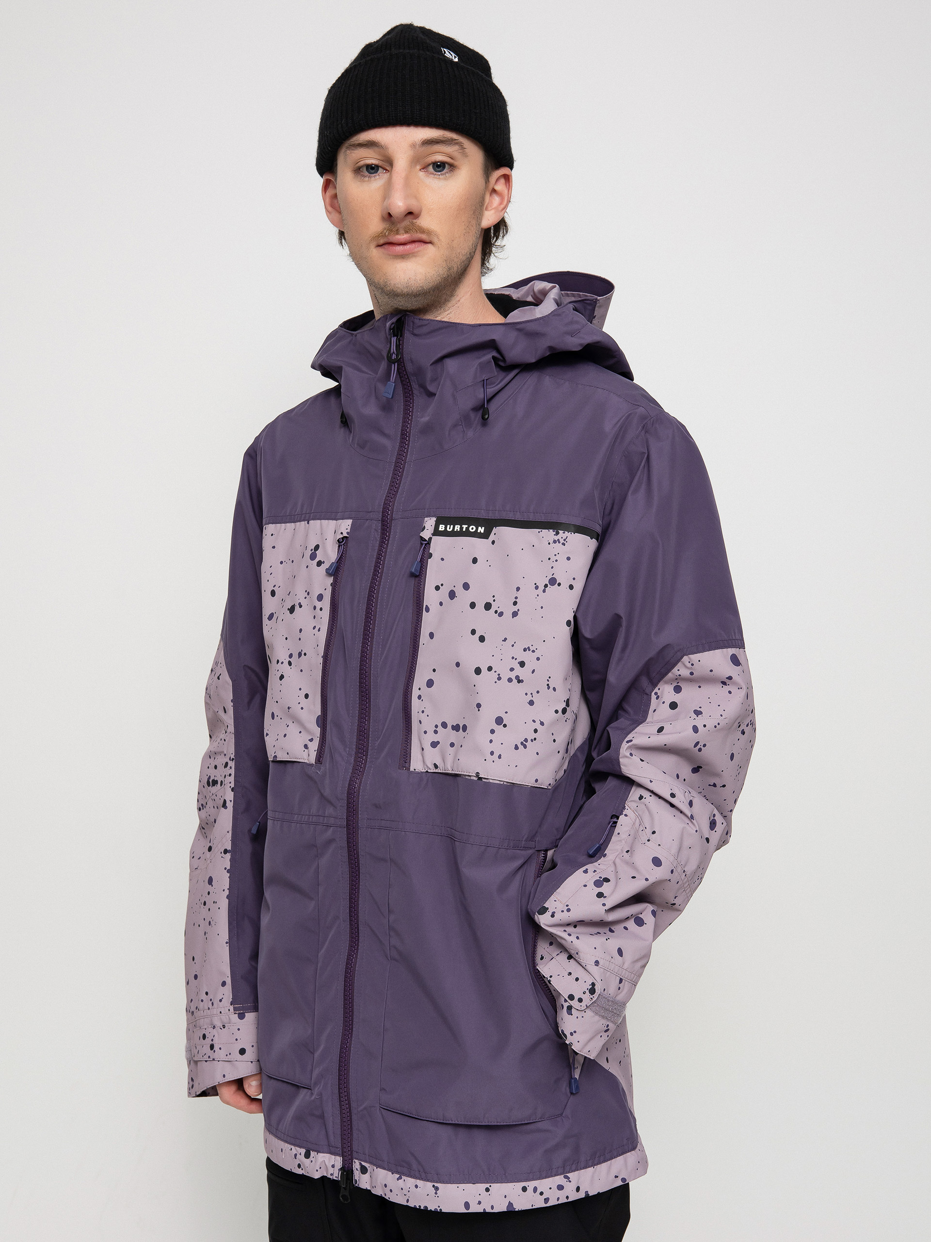 Geacă de snowboard Burton Frostner (violet halo/elderberry spatter)