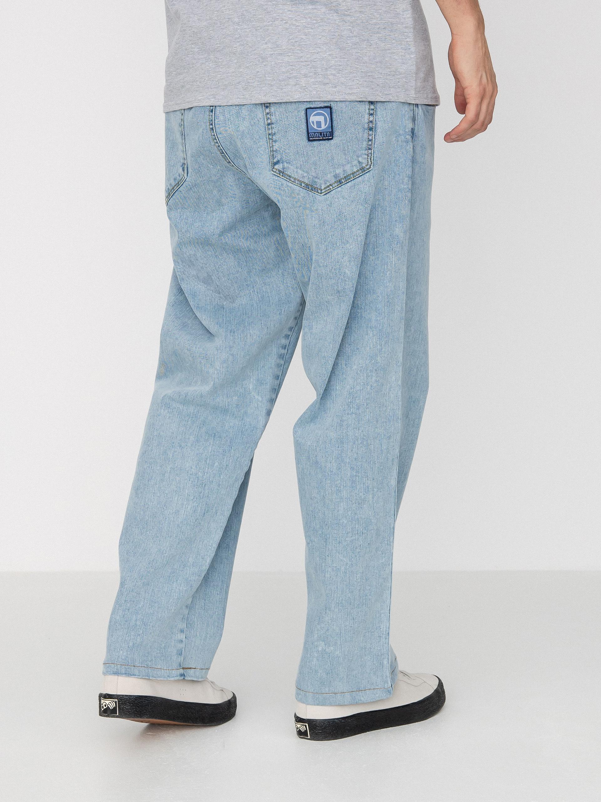 Pantaloni Malita Jeans Log Sl (elastic blue)