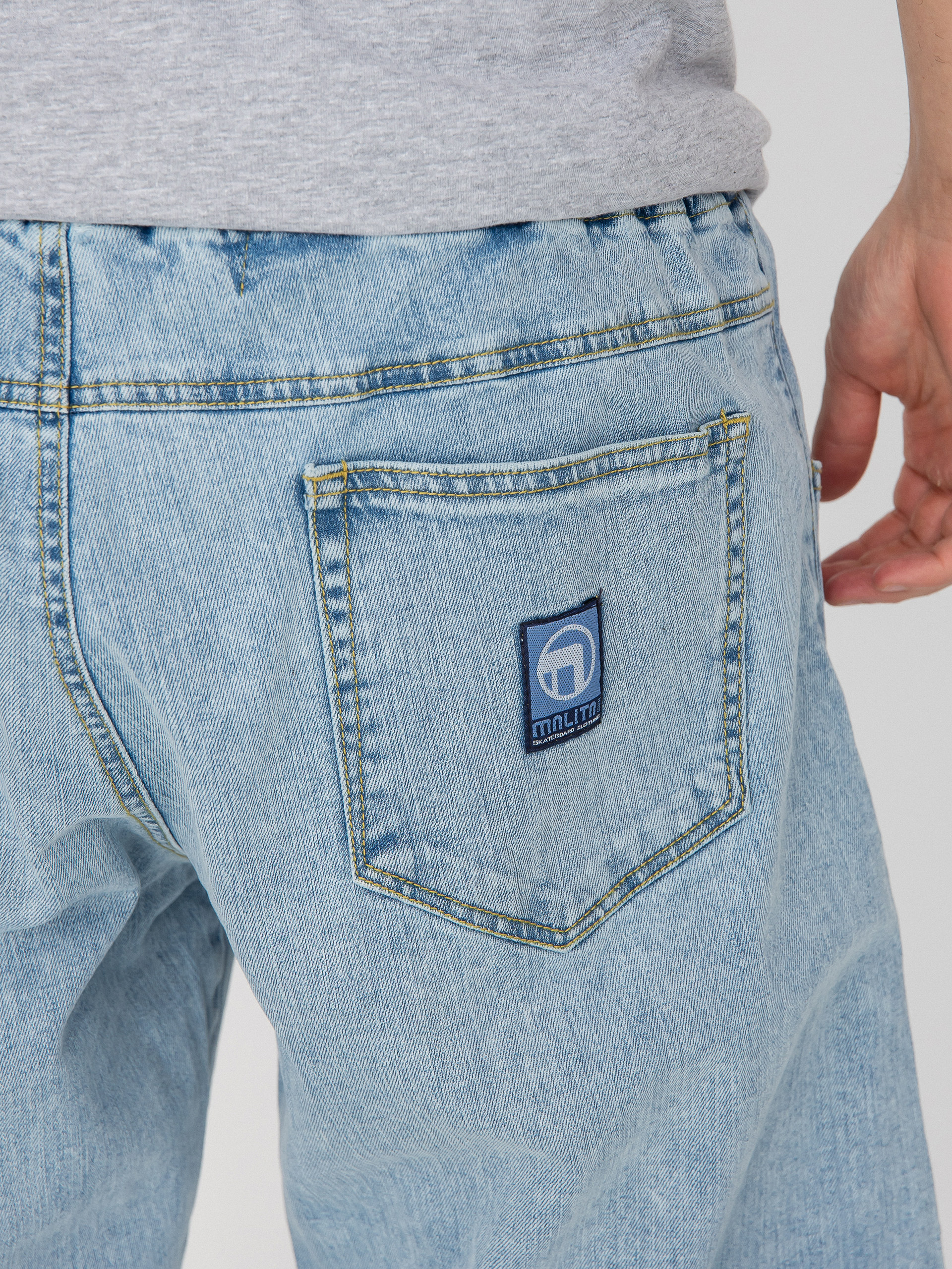 Pantaloni Malita Jeans Log Sl (elastic blue)