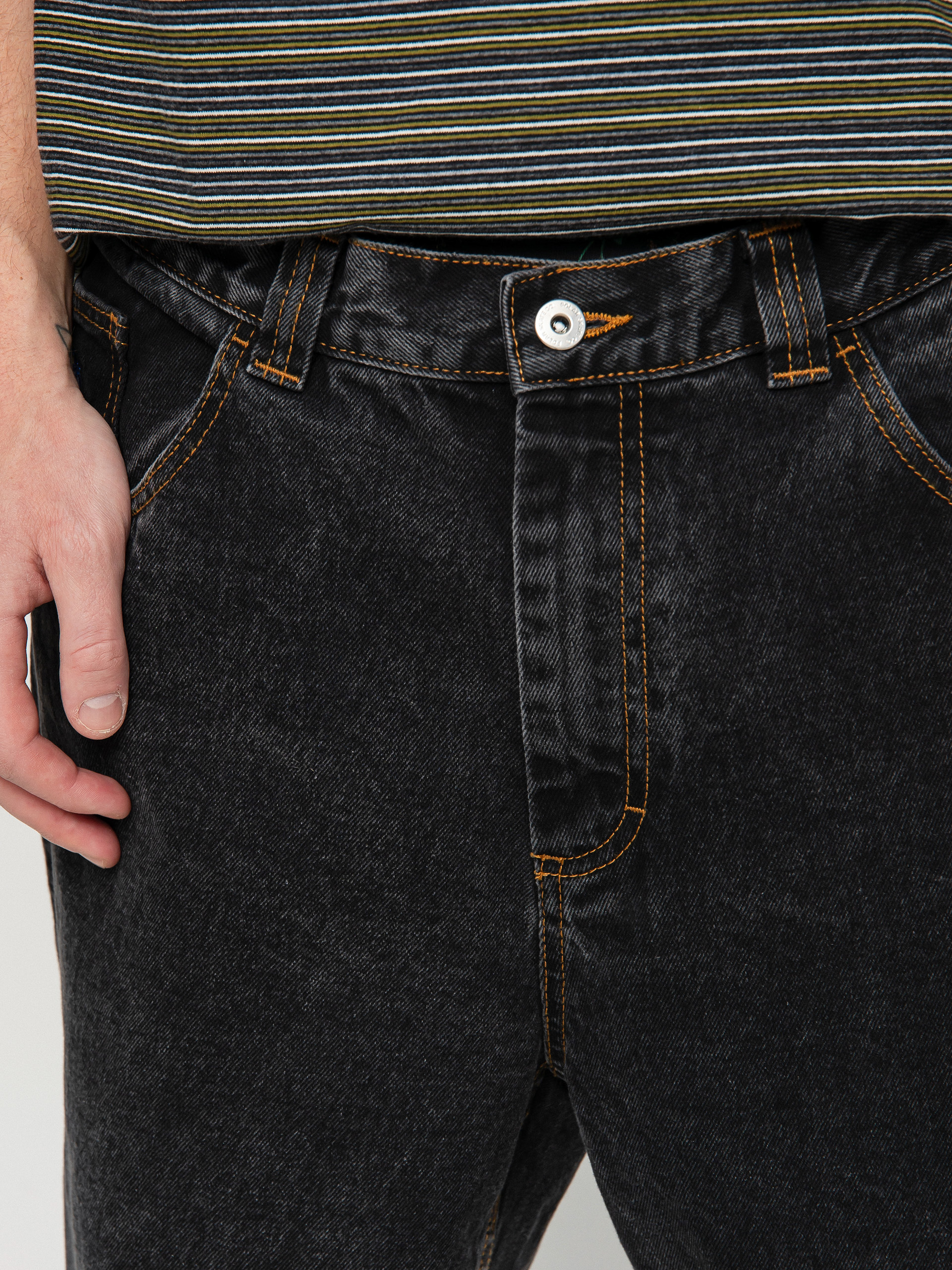 Pantaloni Polar Skate 93 Denim (washed black)