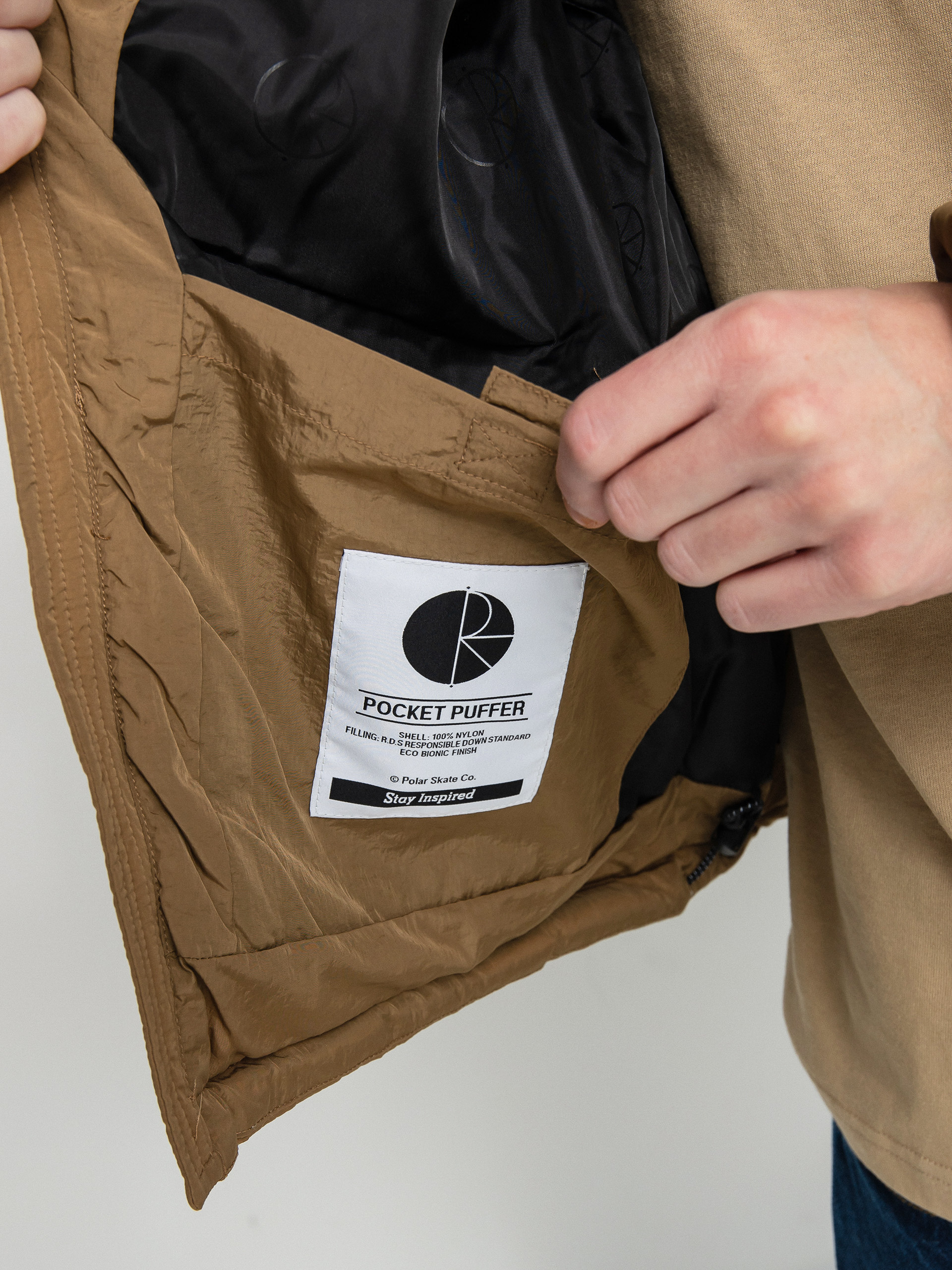 Geacă Polar Skate Pocket Puffer (antique gold)