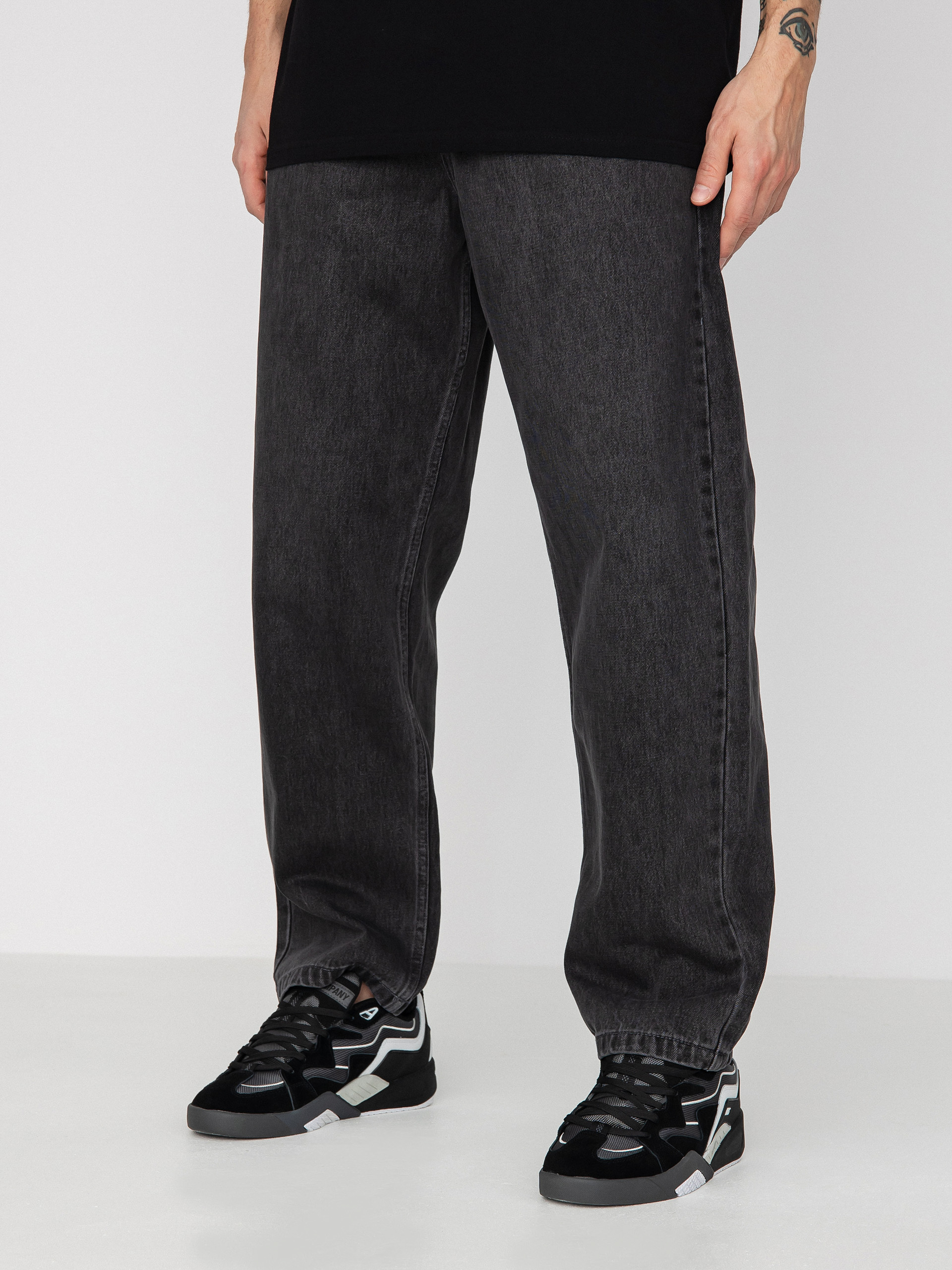 Pantaloni MassDnm Craft Jeans Baggy Fit (black washed)