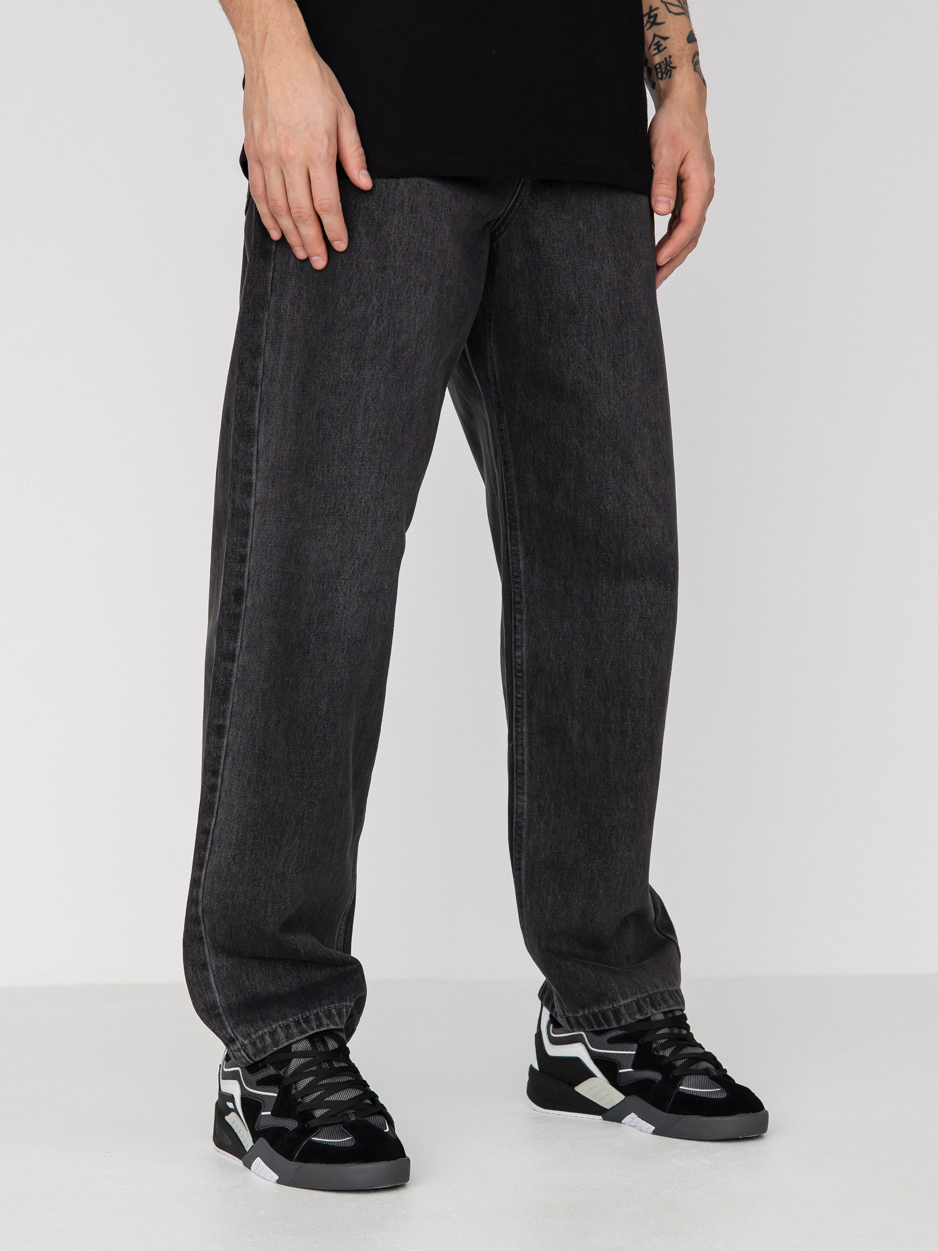 Pantaloni MassDnm Craft Jeans Baggy Fit (black washed)