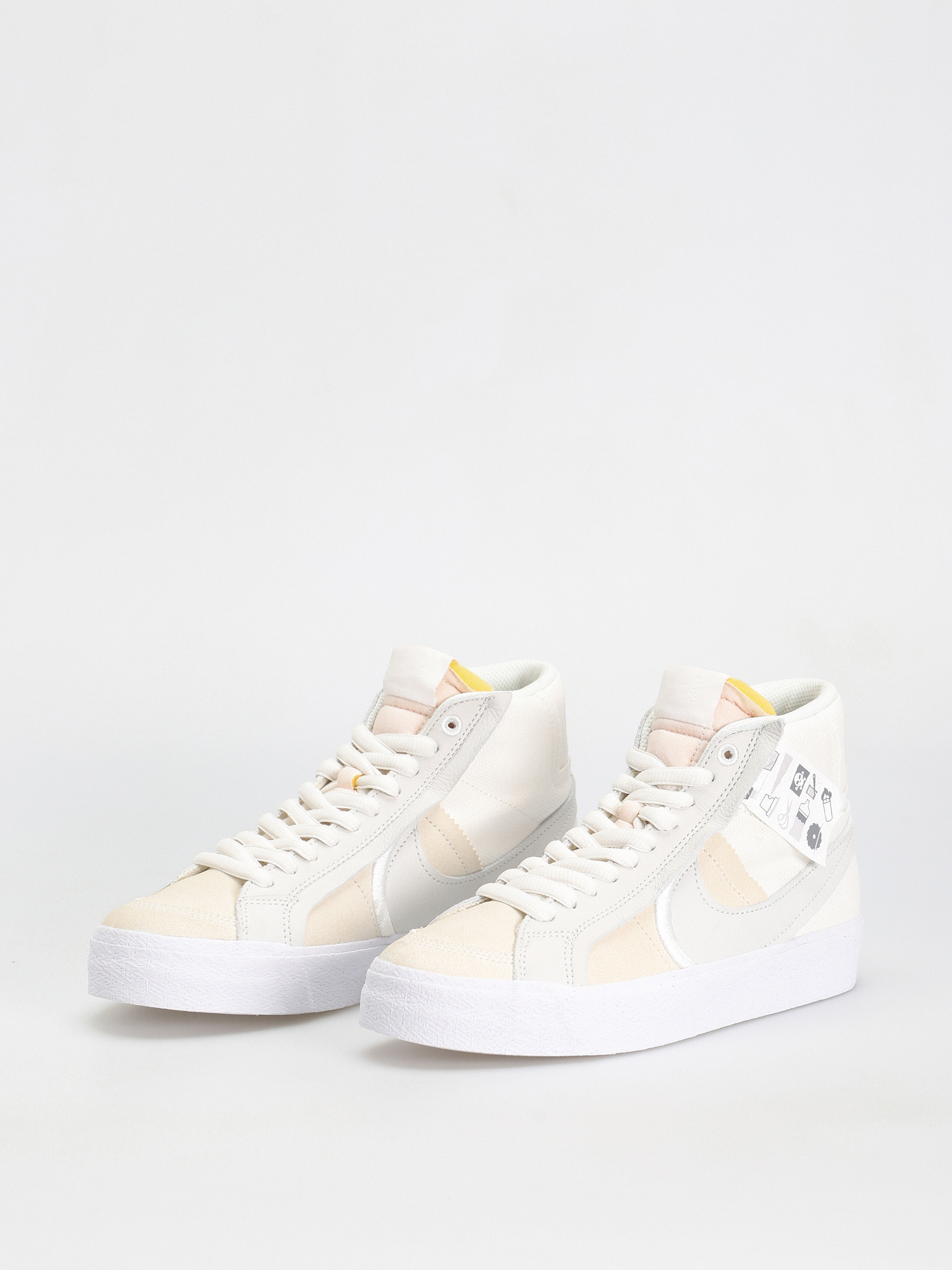 Pantofi Nike SB Zoom Blazer Mid Prm (summit white/summit white)