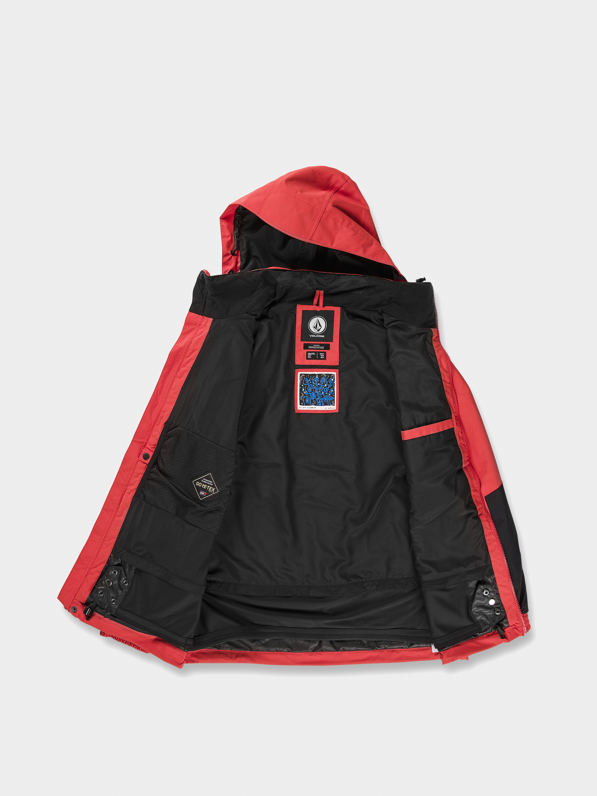 Pentru bărbați Geacă de snowboard Volcom Longo Gore Tex (orange shock)