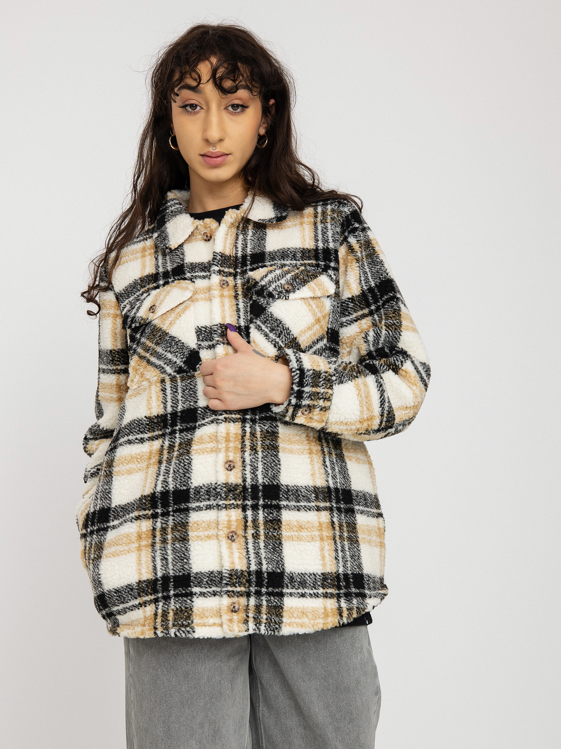 Geacă Volcom Silent Sherpa Wmn (hazelnut)
