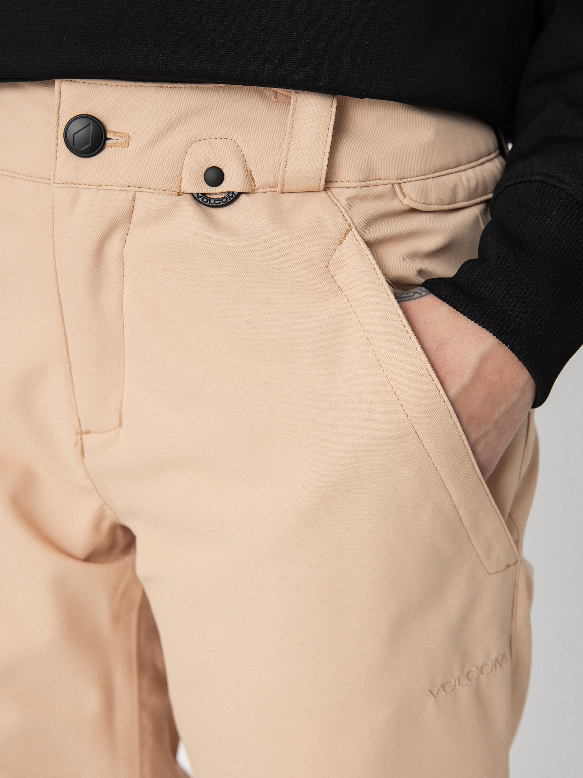 Pentru femei Pantaloni pentru snowboard Volcom Frochickie Ins (sand)