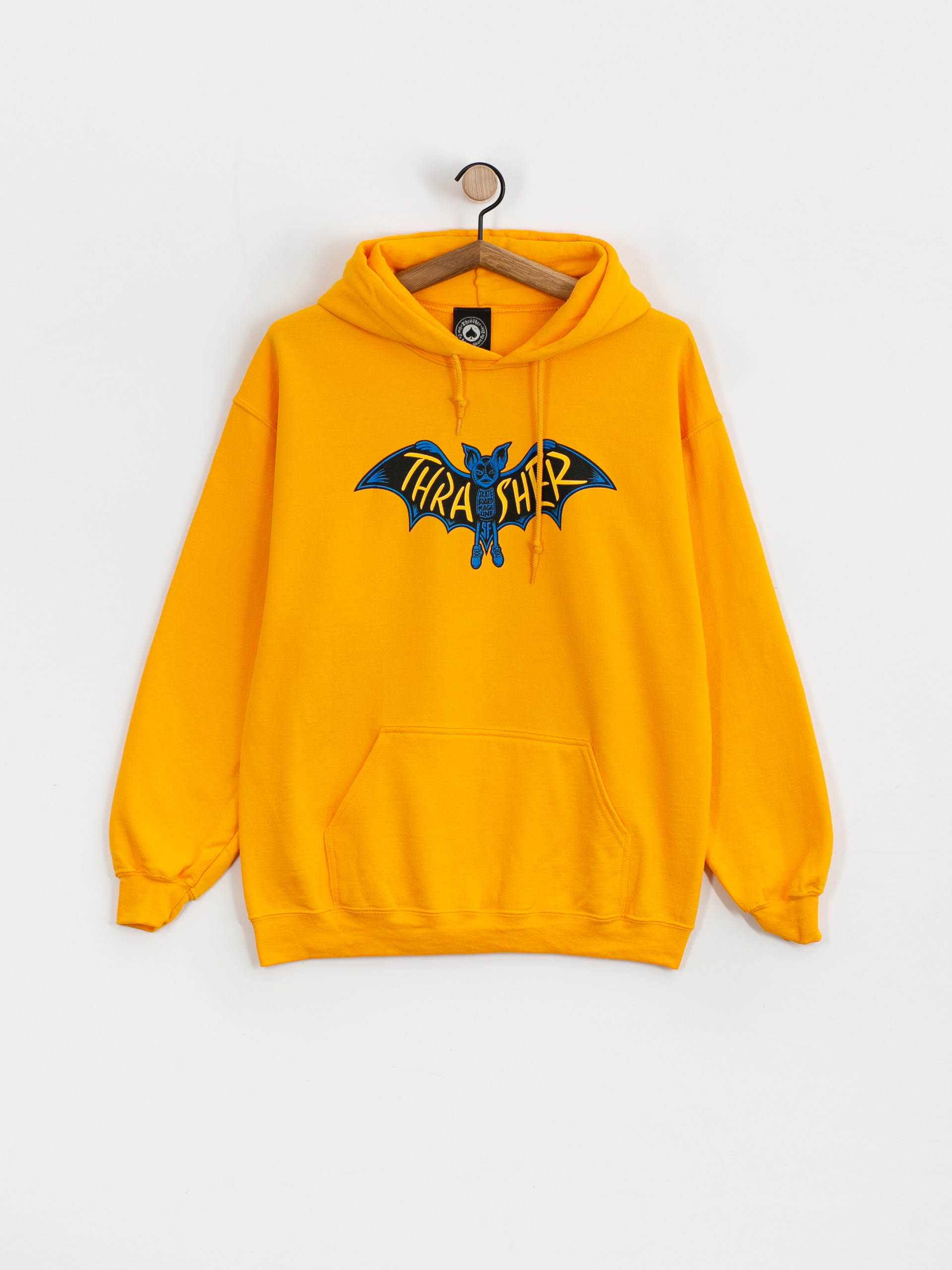 Hanorac cu glugă Thrasher Bat HD (gold)