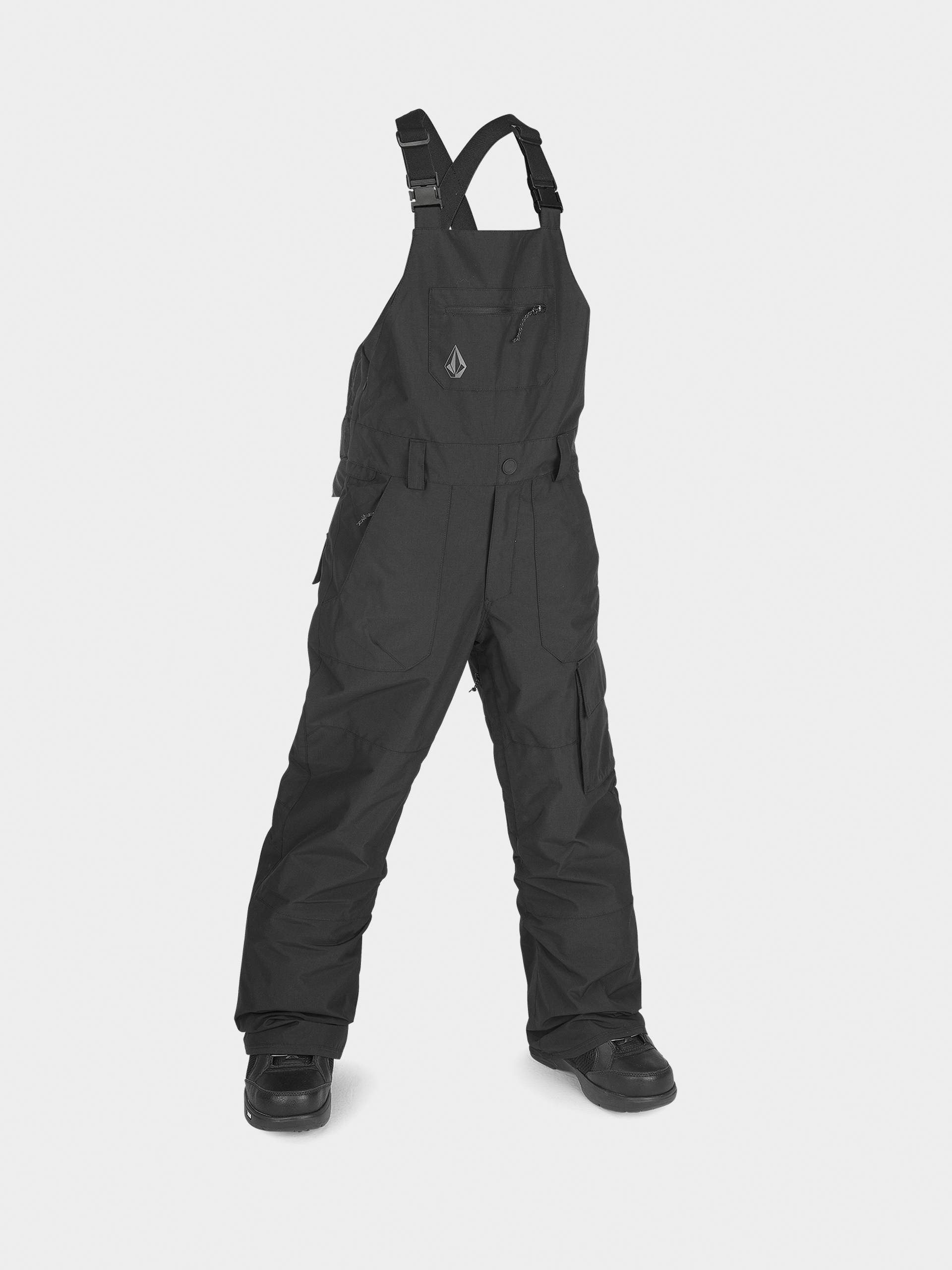 Pantaloni pentru snowboard Volcom Barkley Ins Bib Overall JR (black)