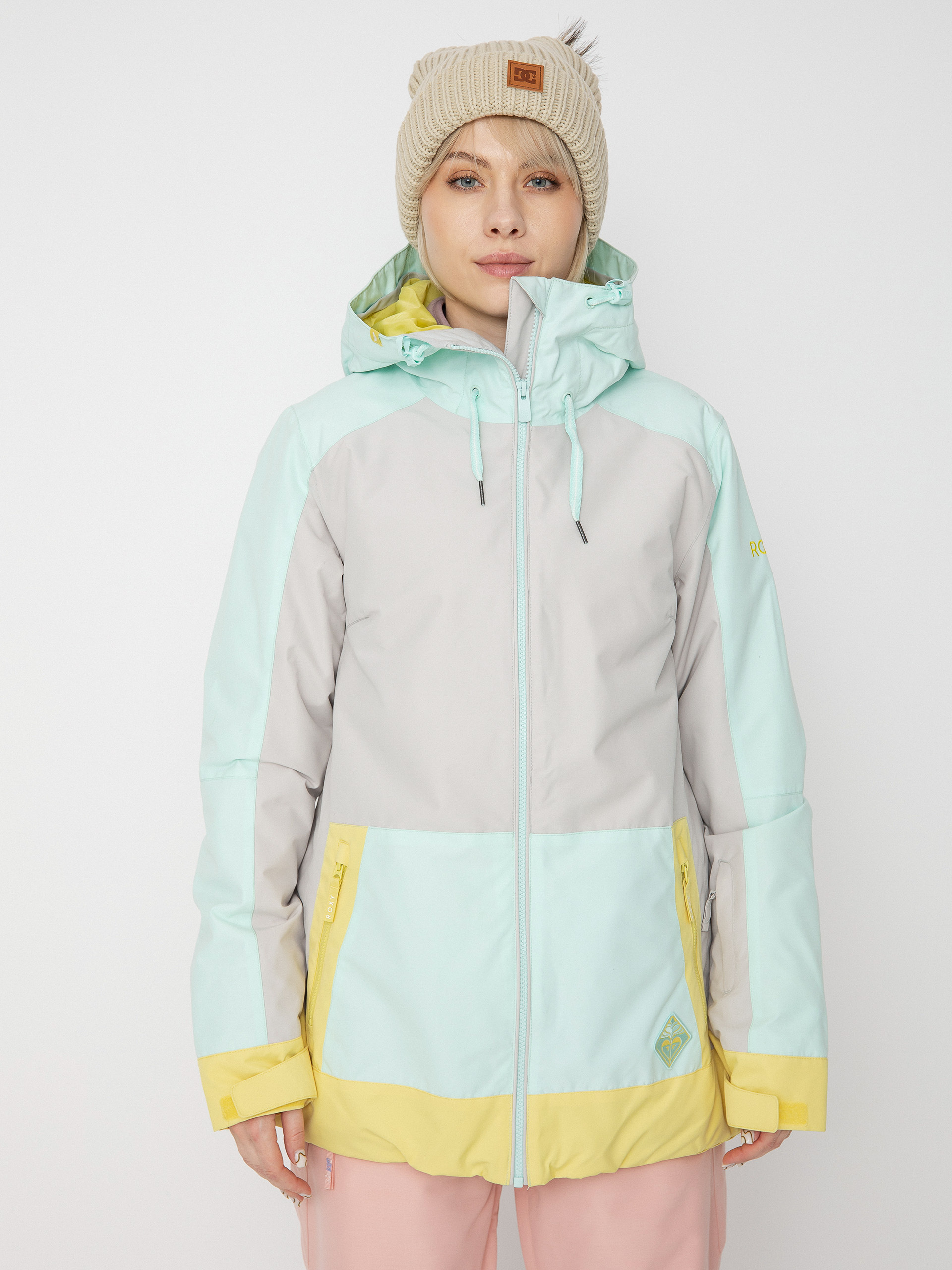 Geacă de snowboard Roxy Ravine Hoodie Wmn (gray violet)