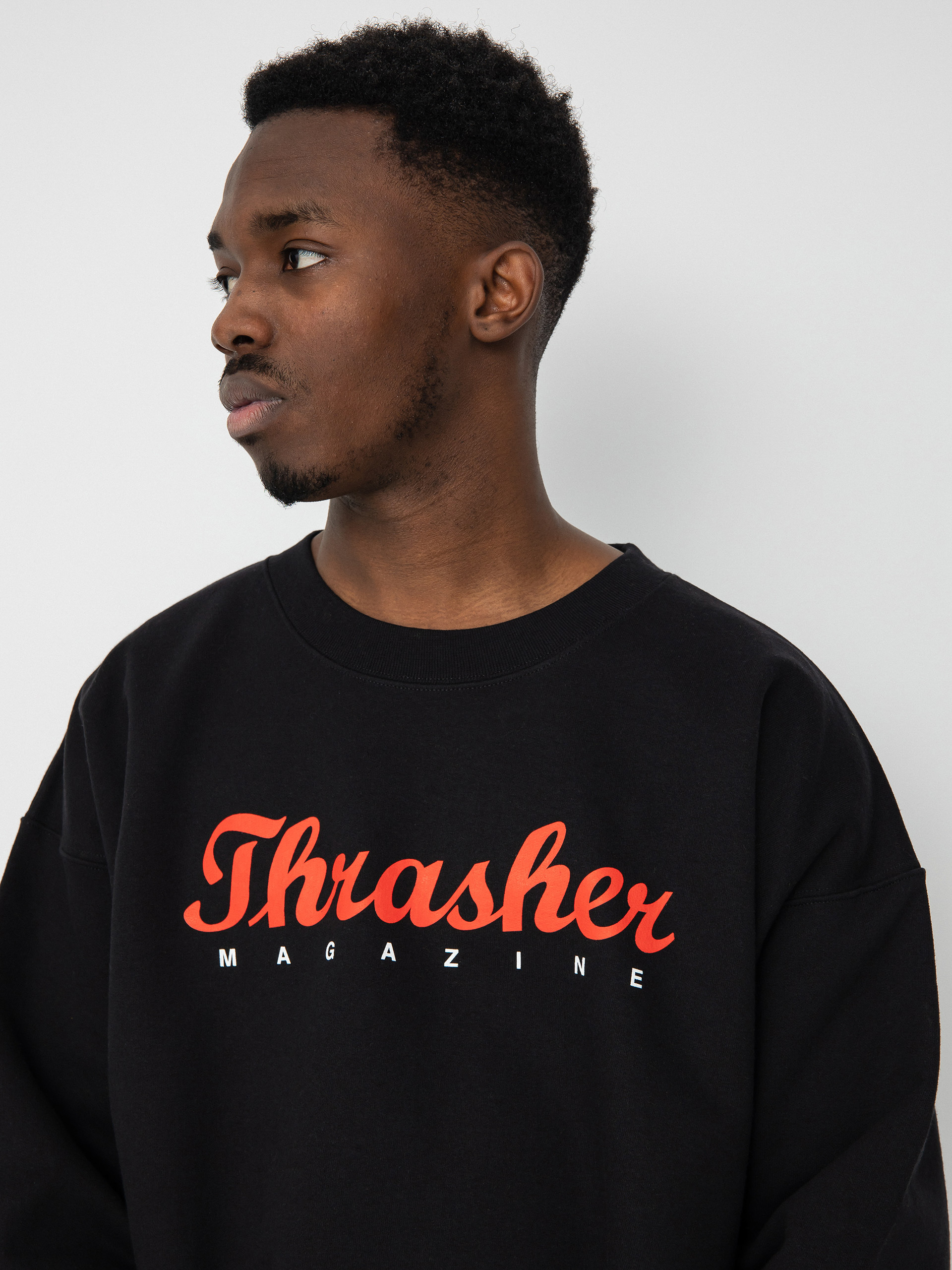 Hanorac Thrasher Script Crew (black)