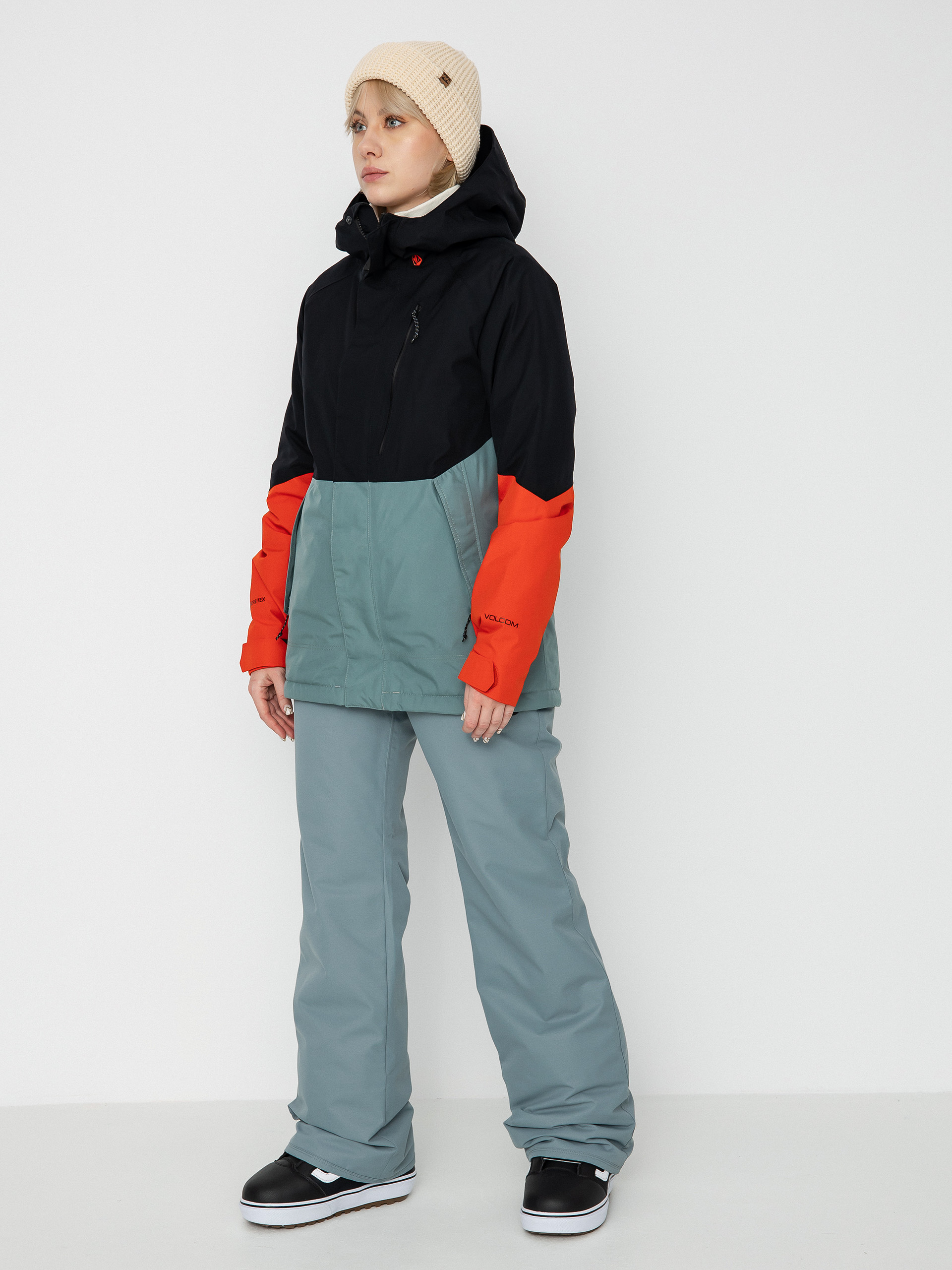 Pentru femei Geacă de snowboard Volcom Aris Ins Gore (green ash)