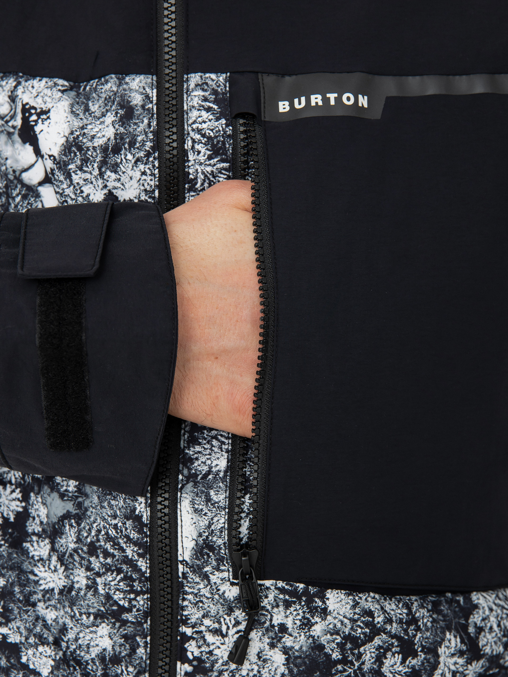 Pentru bărbați Geacă de snowboard Burton Peasy (true black/aerial pines)