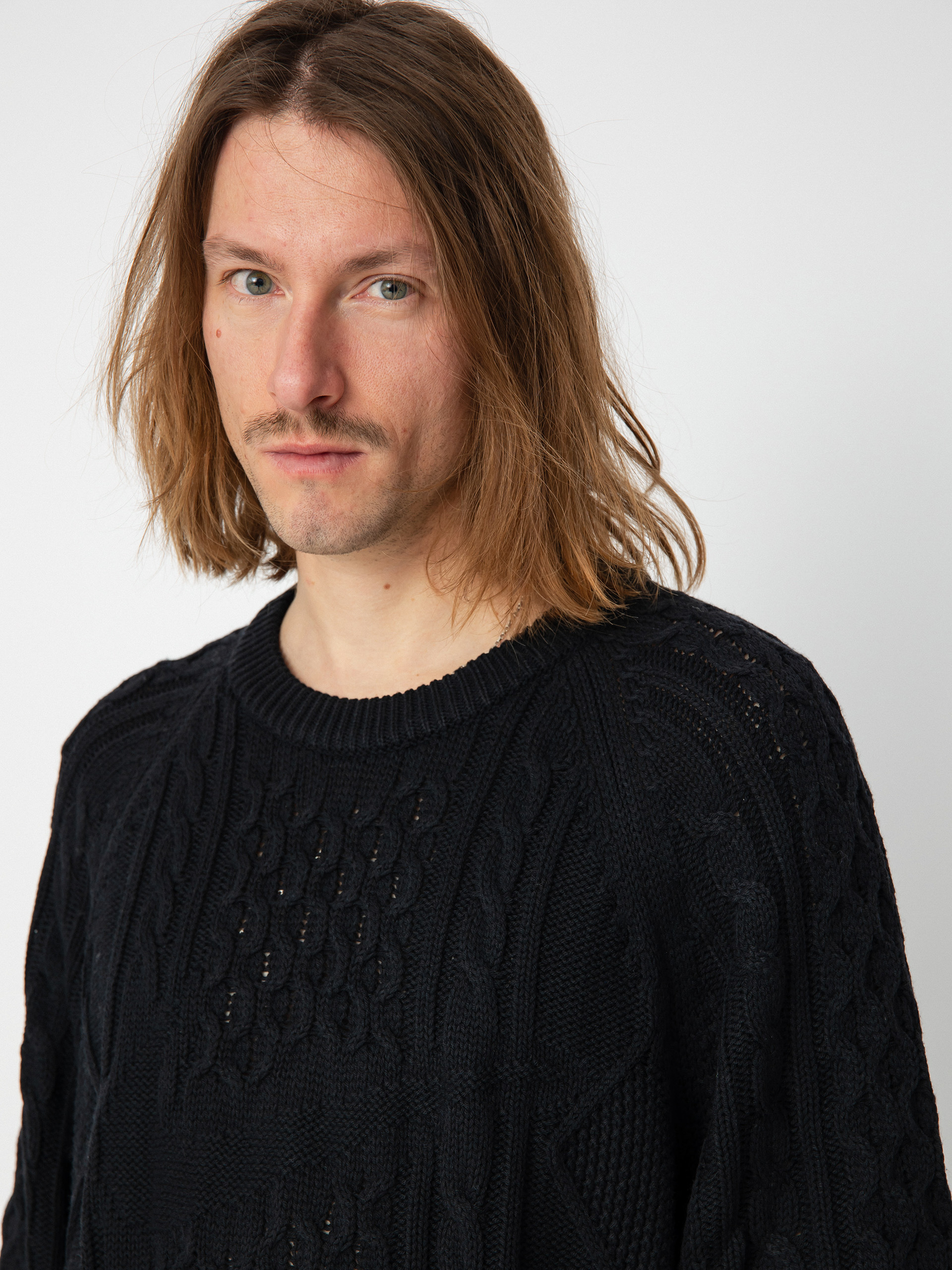 Pulover Nike SB Cable Knit (black)