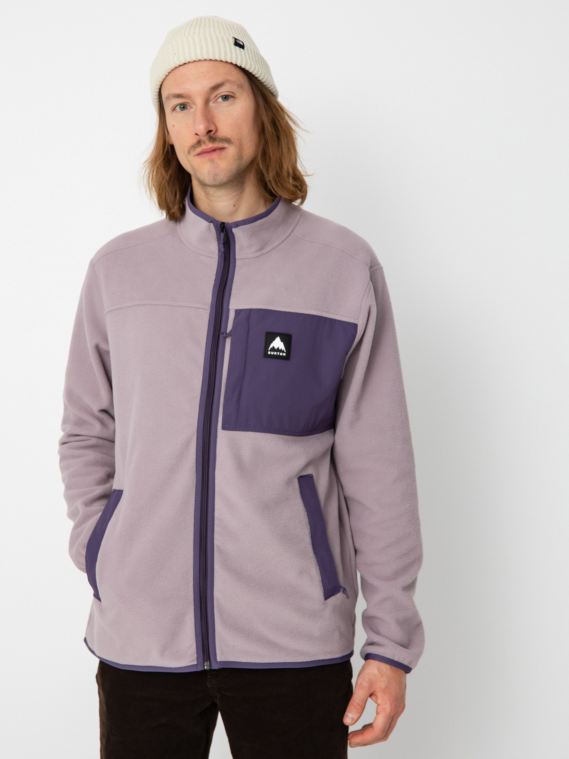 Hanorac din fleece Burton Hearth Full Zip (elderberry/violet halo)