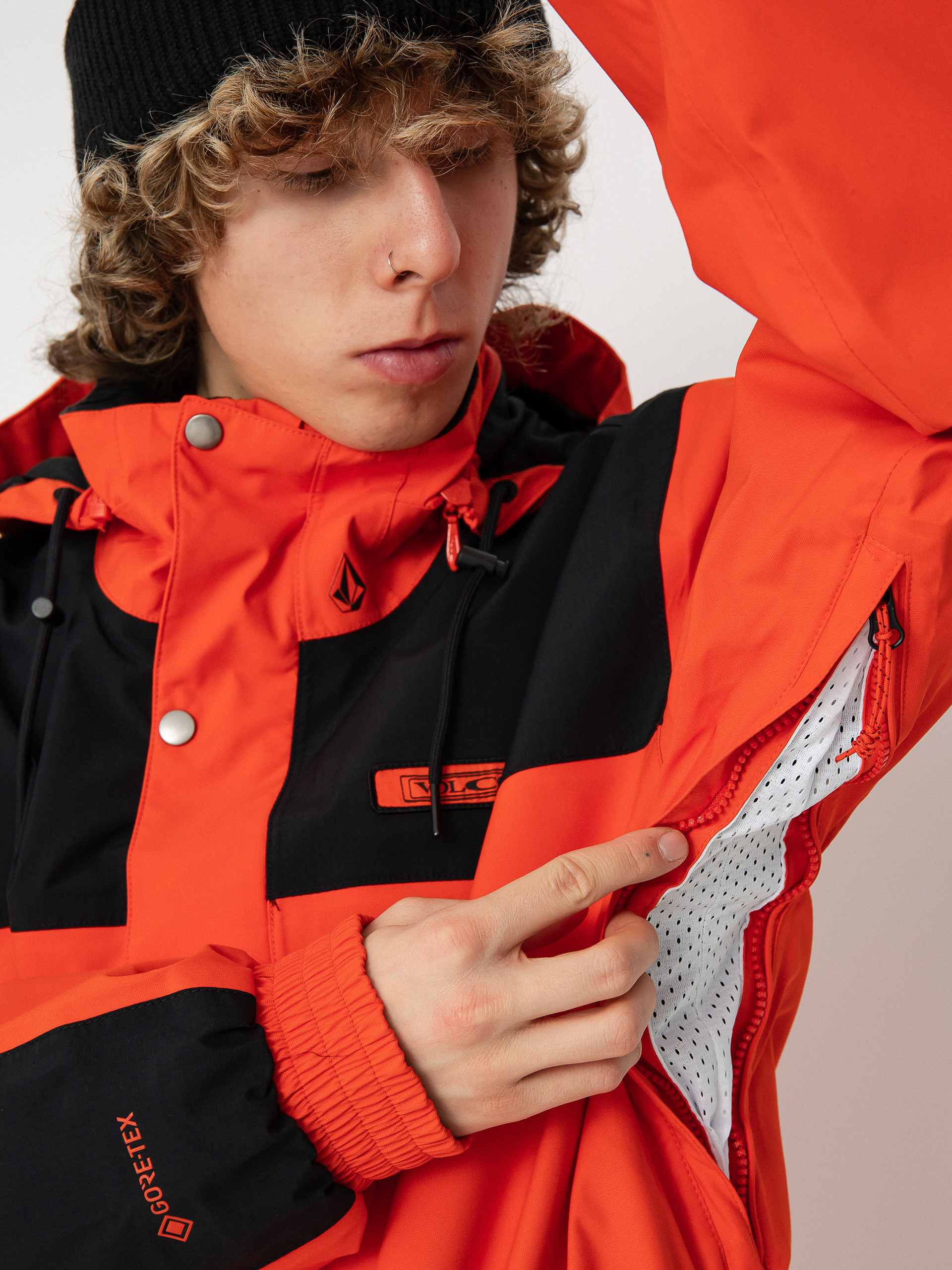 Pentru bărbați Geacă de snowboard Volcom Longo Gore Tex (orange shock)