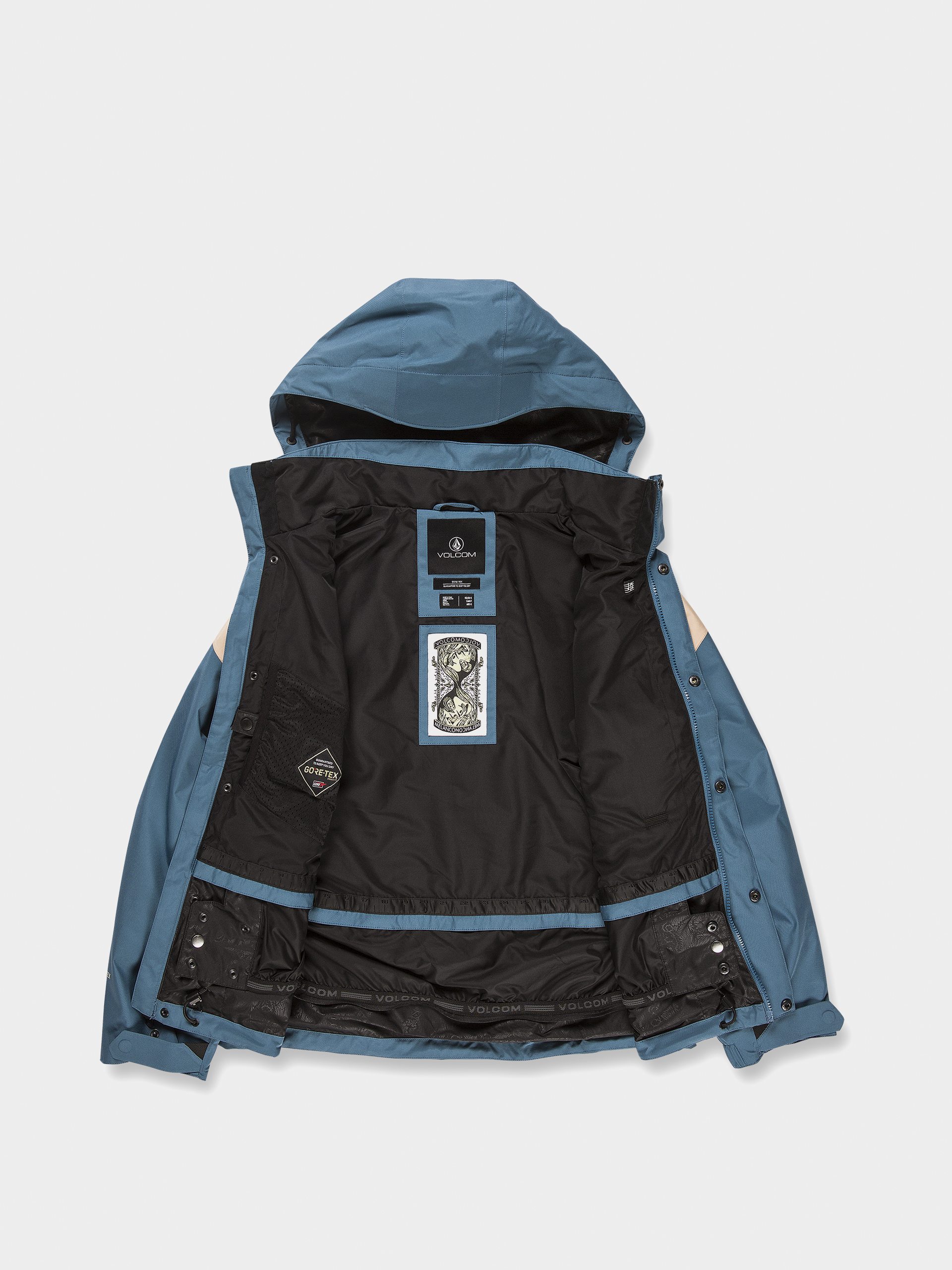 Pentru femei Geacă de snowboard Volcom Melancon Gore Tex (petrol blue)